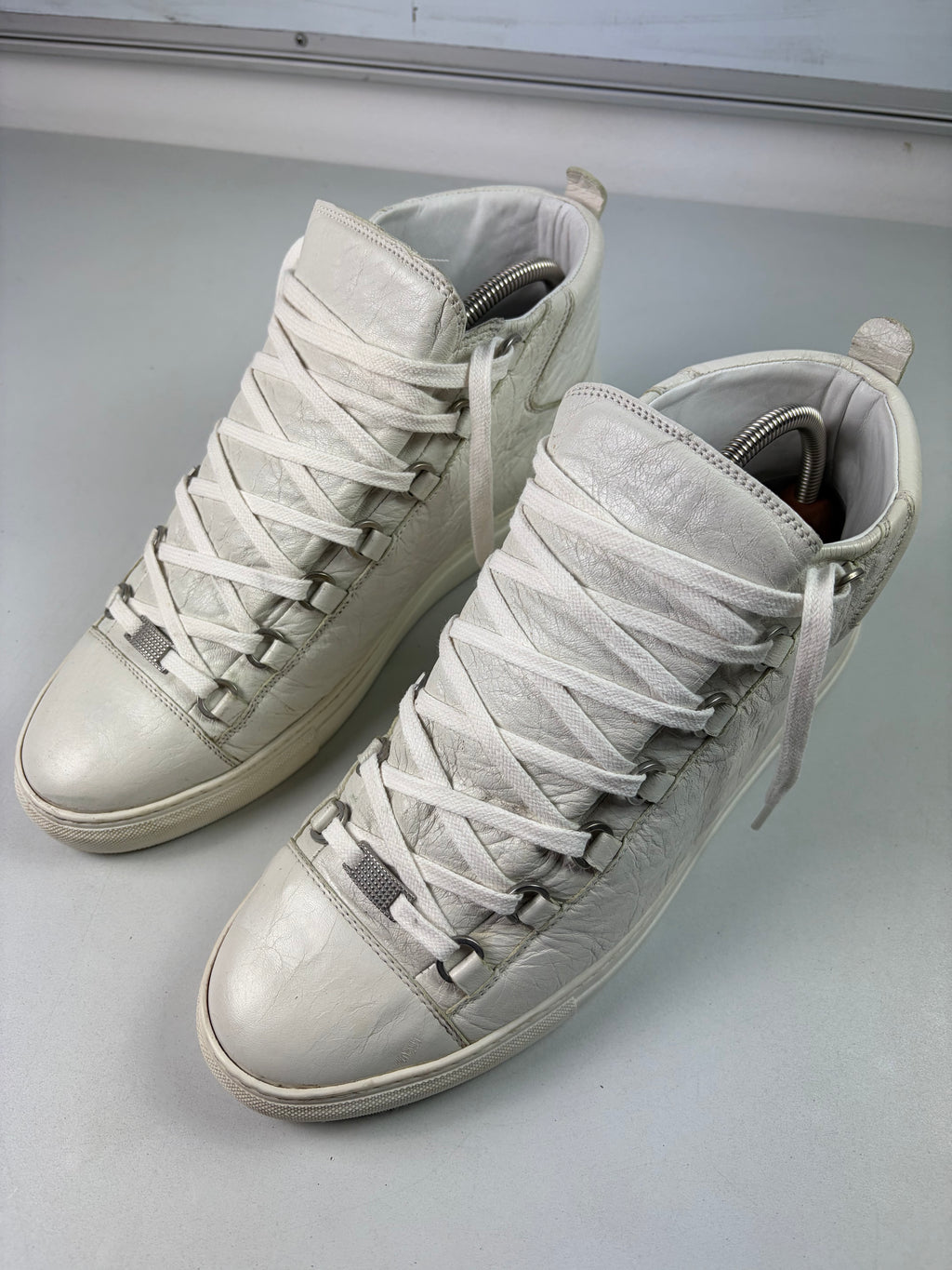 Balenciaga arena high tops - eu 43 / us 10 / uk 9.5 - white
