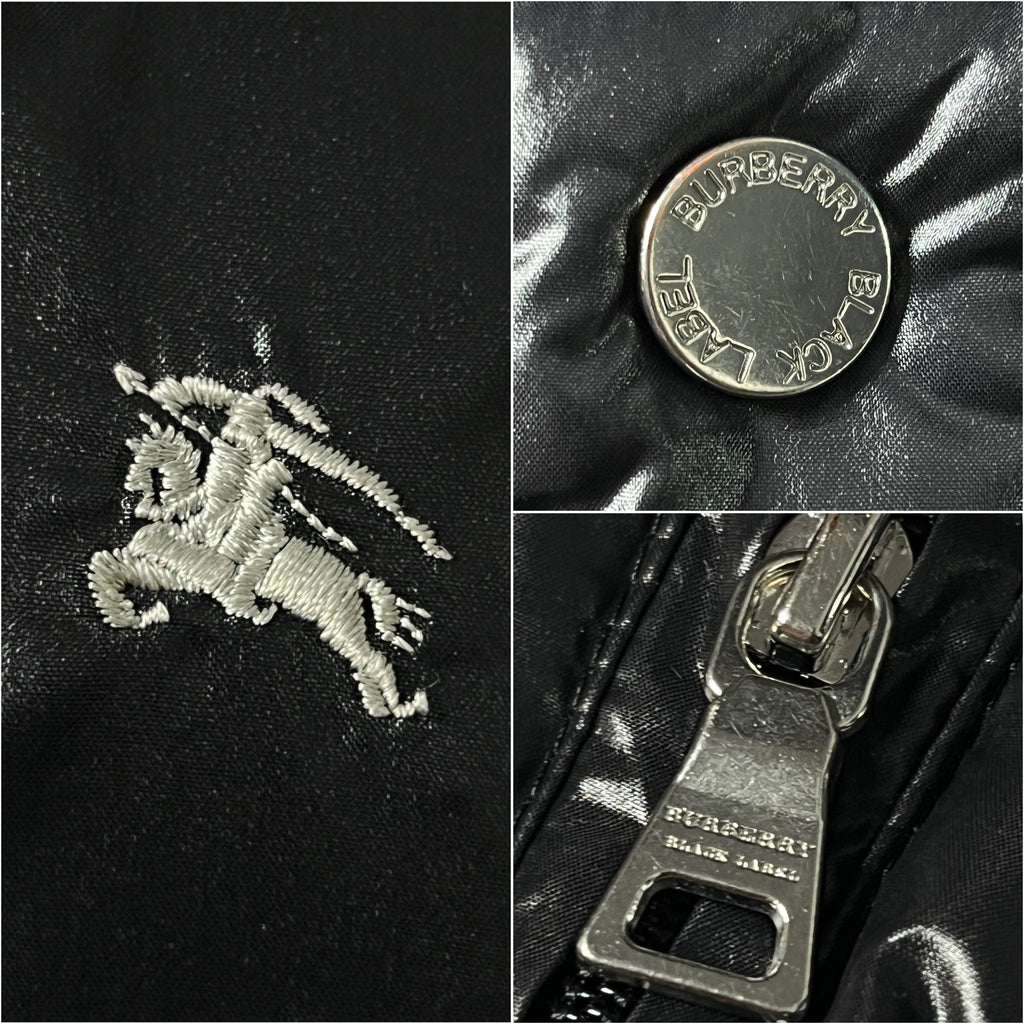 00’s BURBERRY made in Japan real fur down jacket (S/M) - black