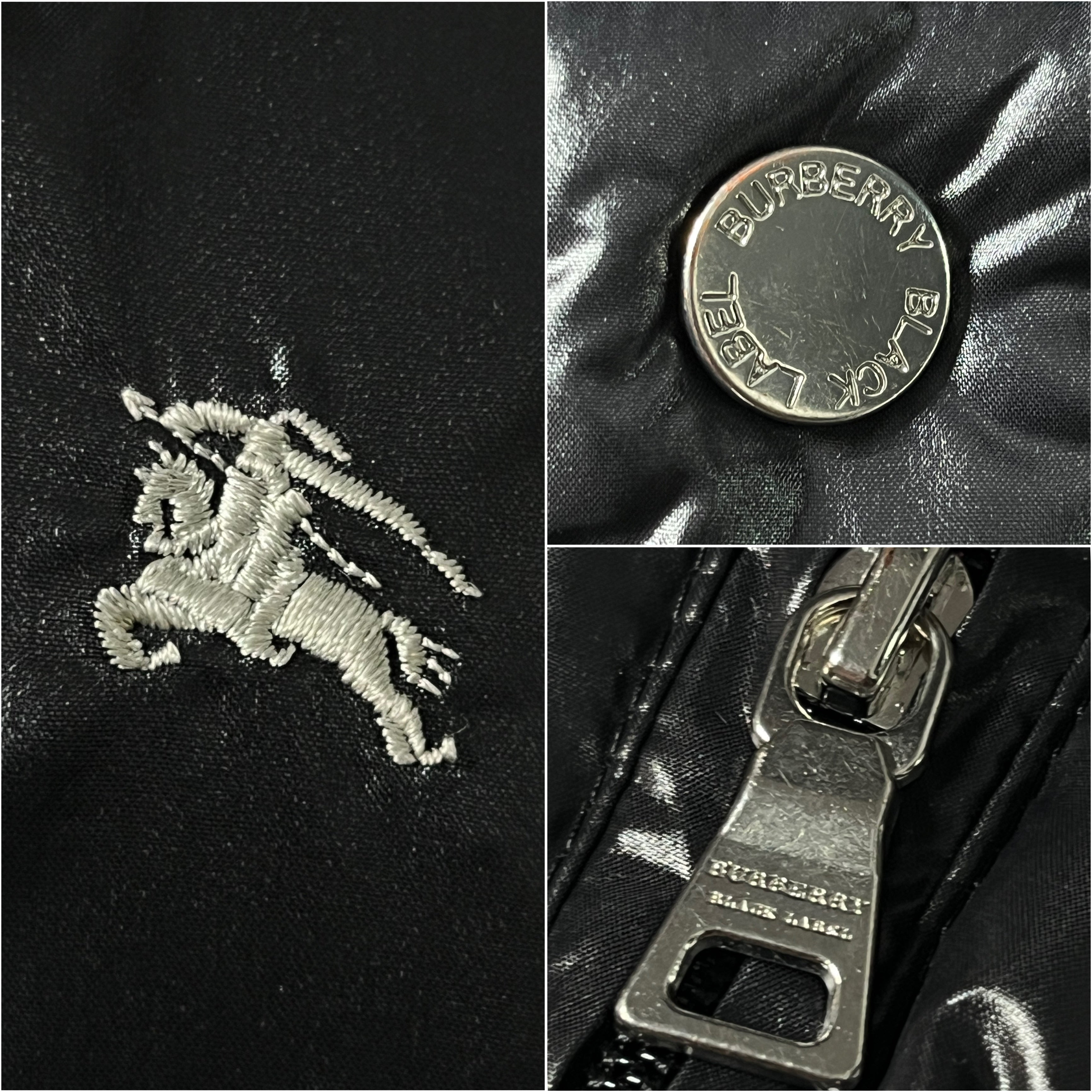 00’s BURBERRY made in Japan real fur down jacket (S/M) - black