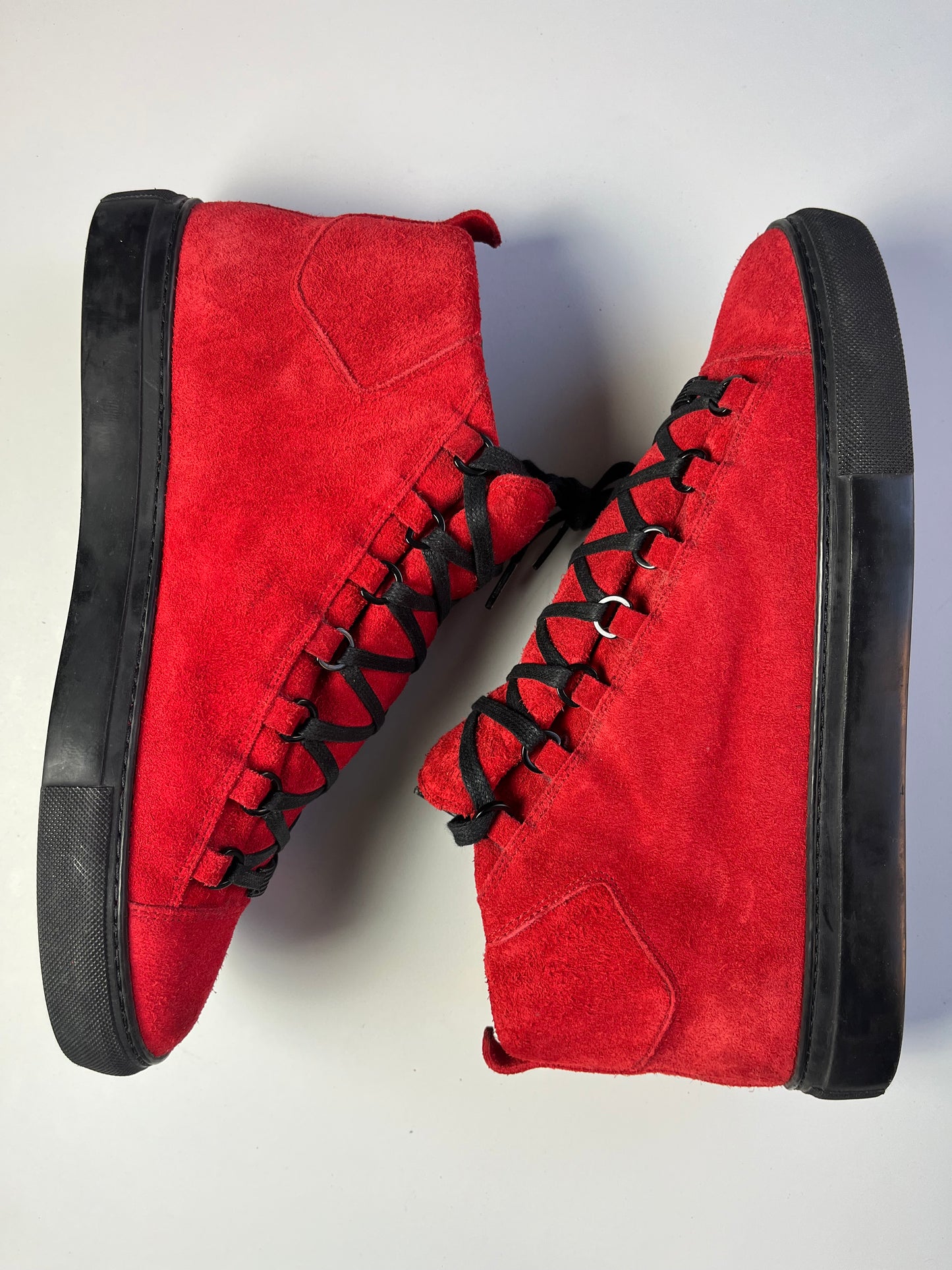 BALENCIAGA ARENA HIGH (red suede)