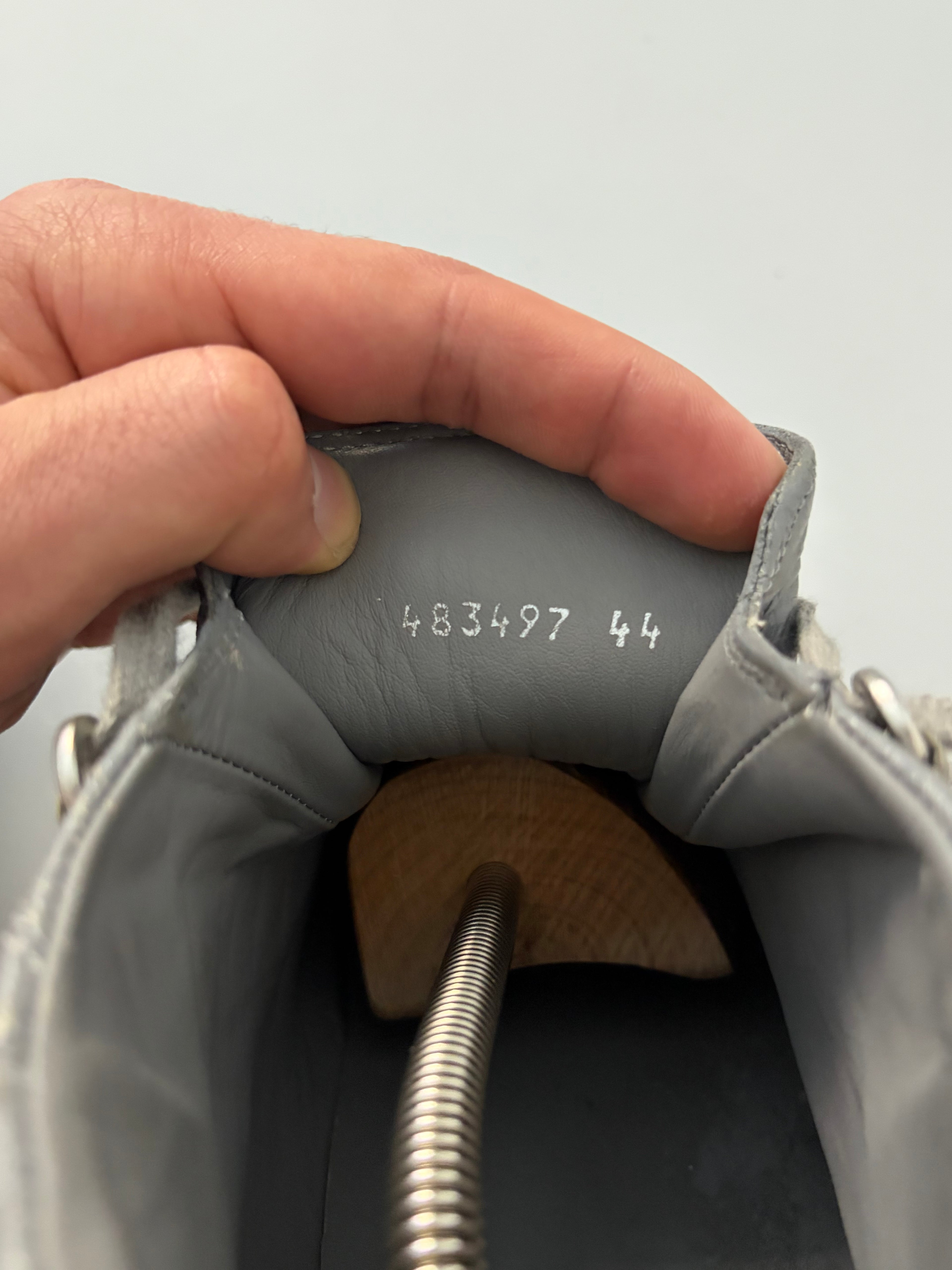 Balenciaga arena high tops - eu 44 - grey