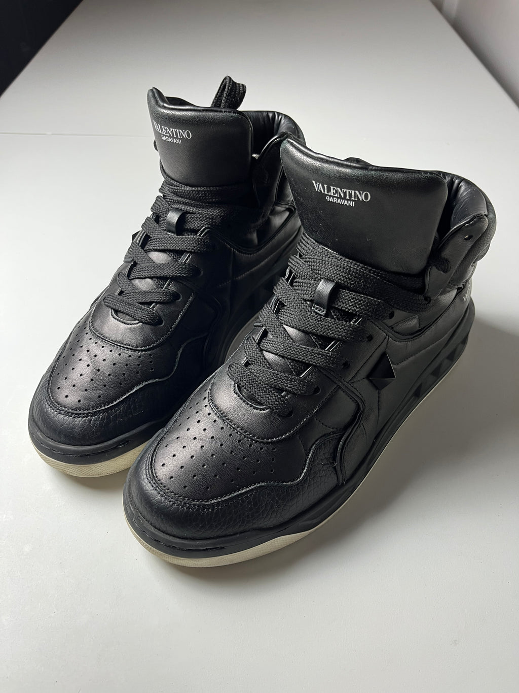 Valentino Garavani one stud high tops - Eu 42 1/2 - black