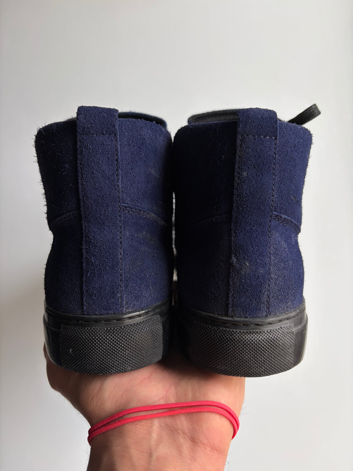 Balenciaga arene blue suede high tops - eu 44 - dark blue