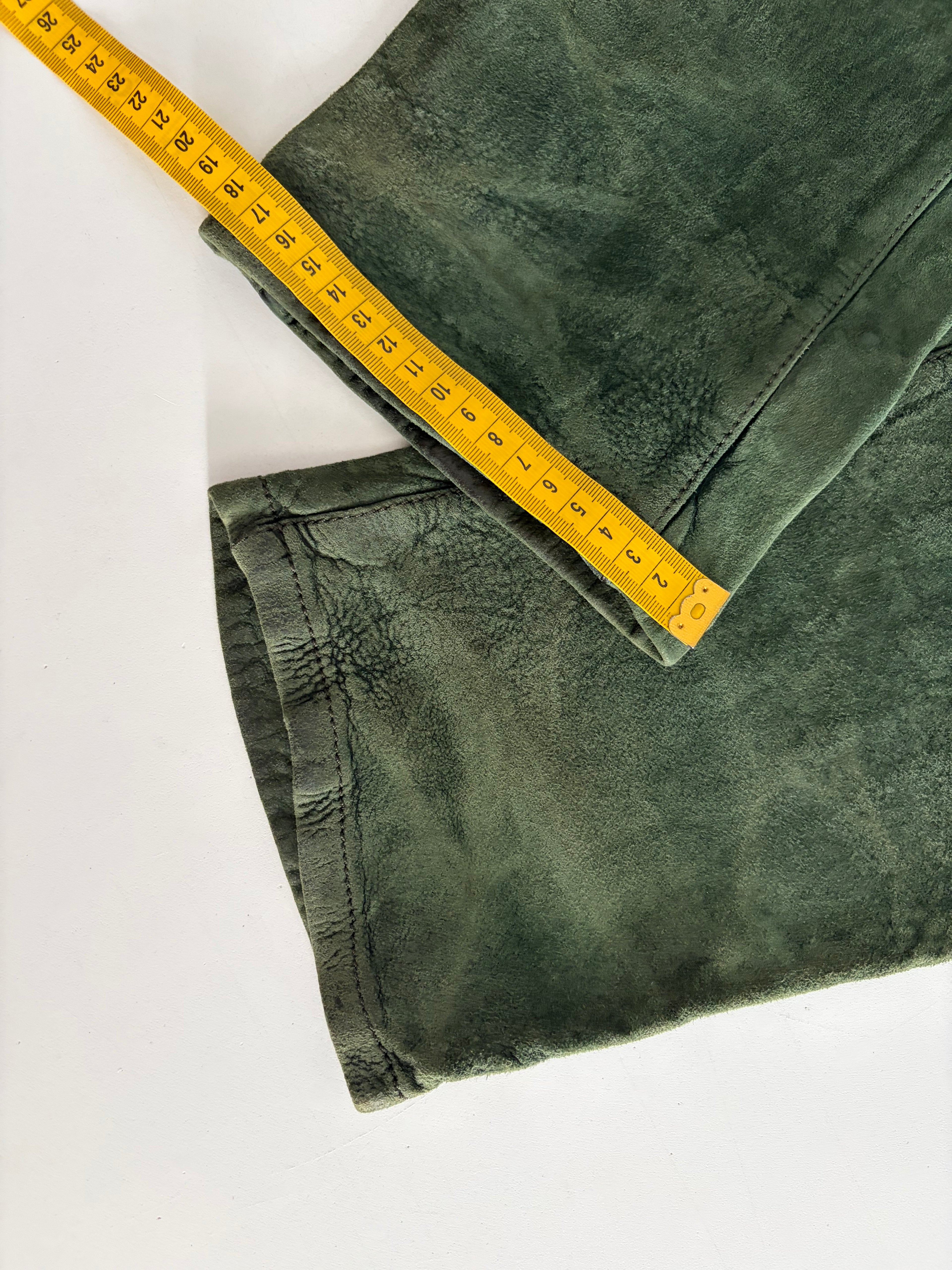 2012 BALMAIN lambskin leather suede biker pants - 33 - fits bigger
