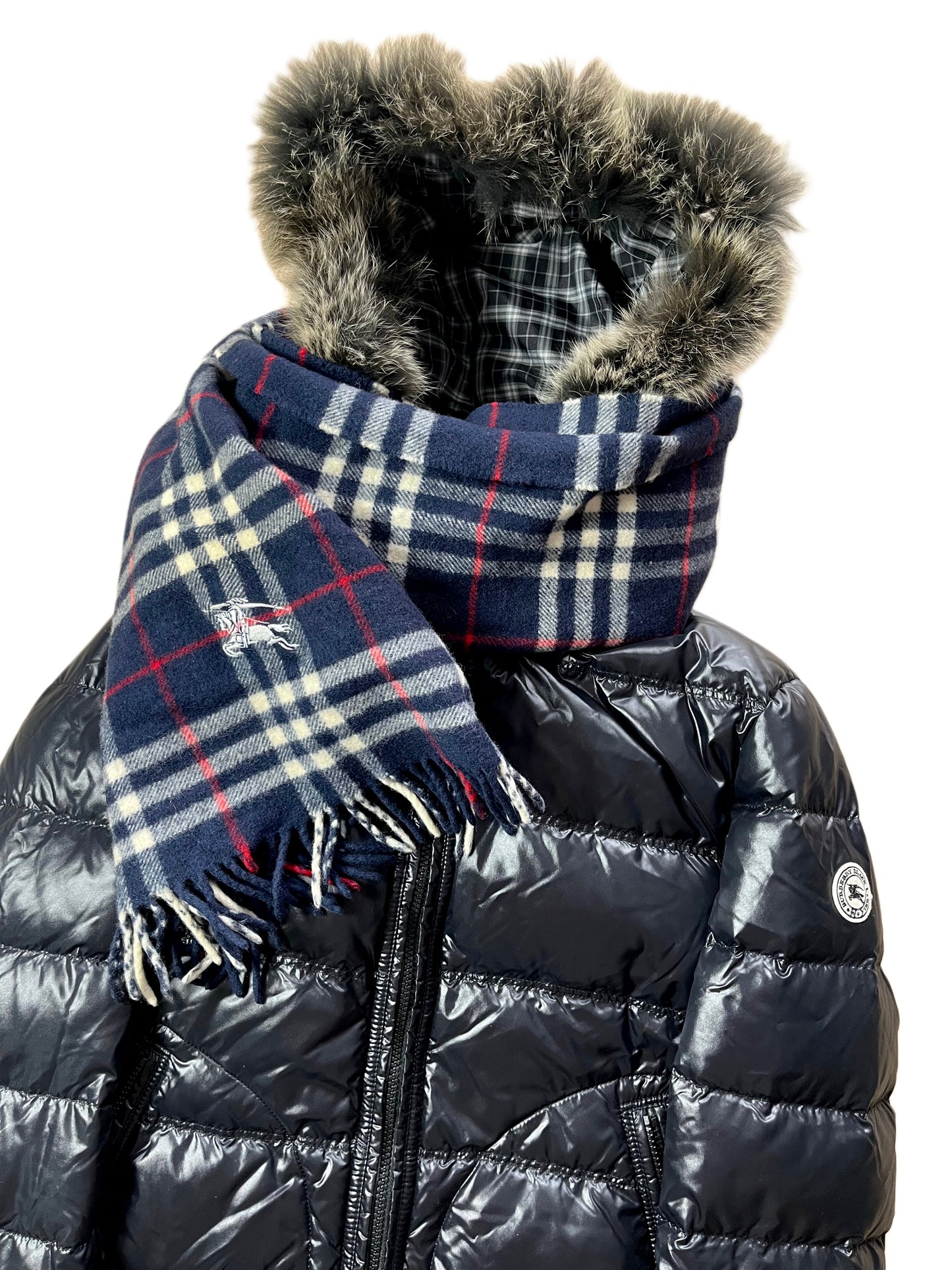 00’s BURBERRY made in Japan 2 in 1 down jacket (L/LL) - black