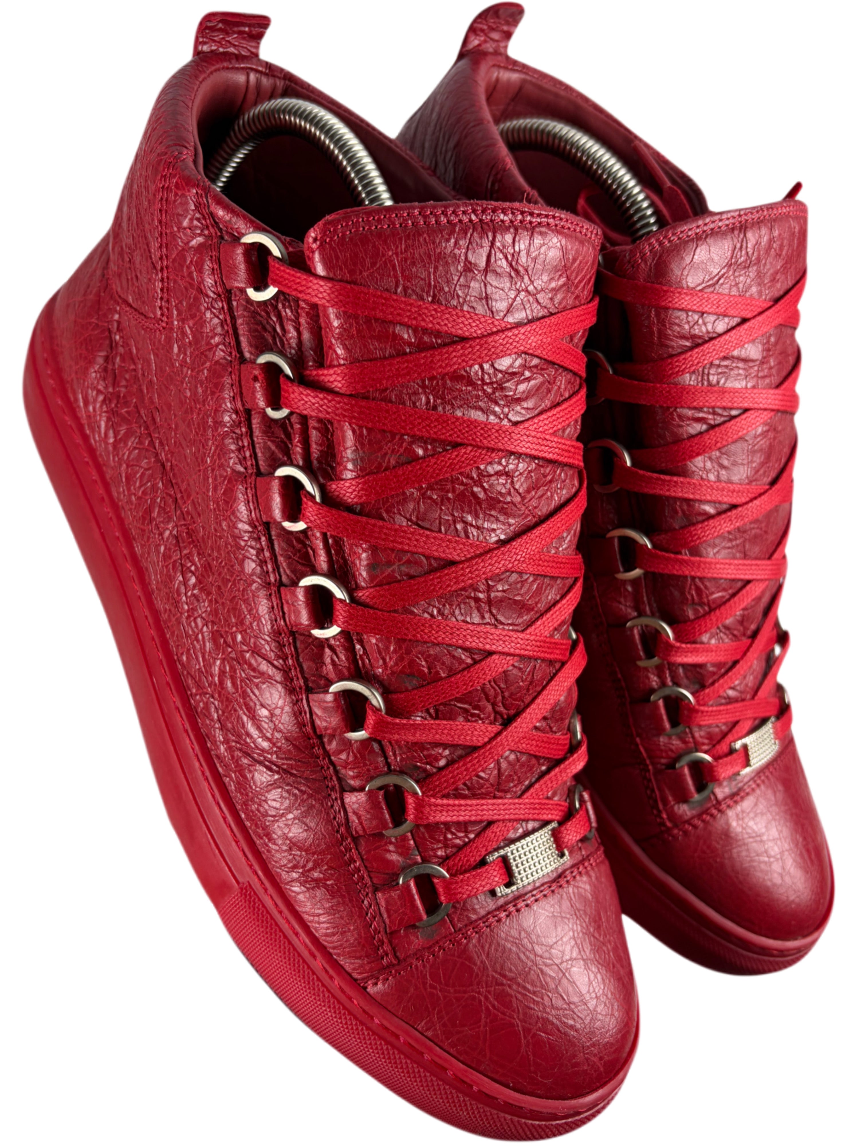 Balenciaga arena high tops - eu 40 / us 7 - red