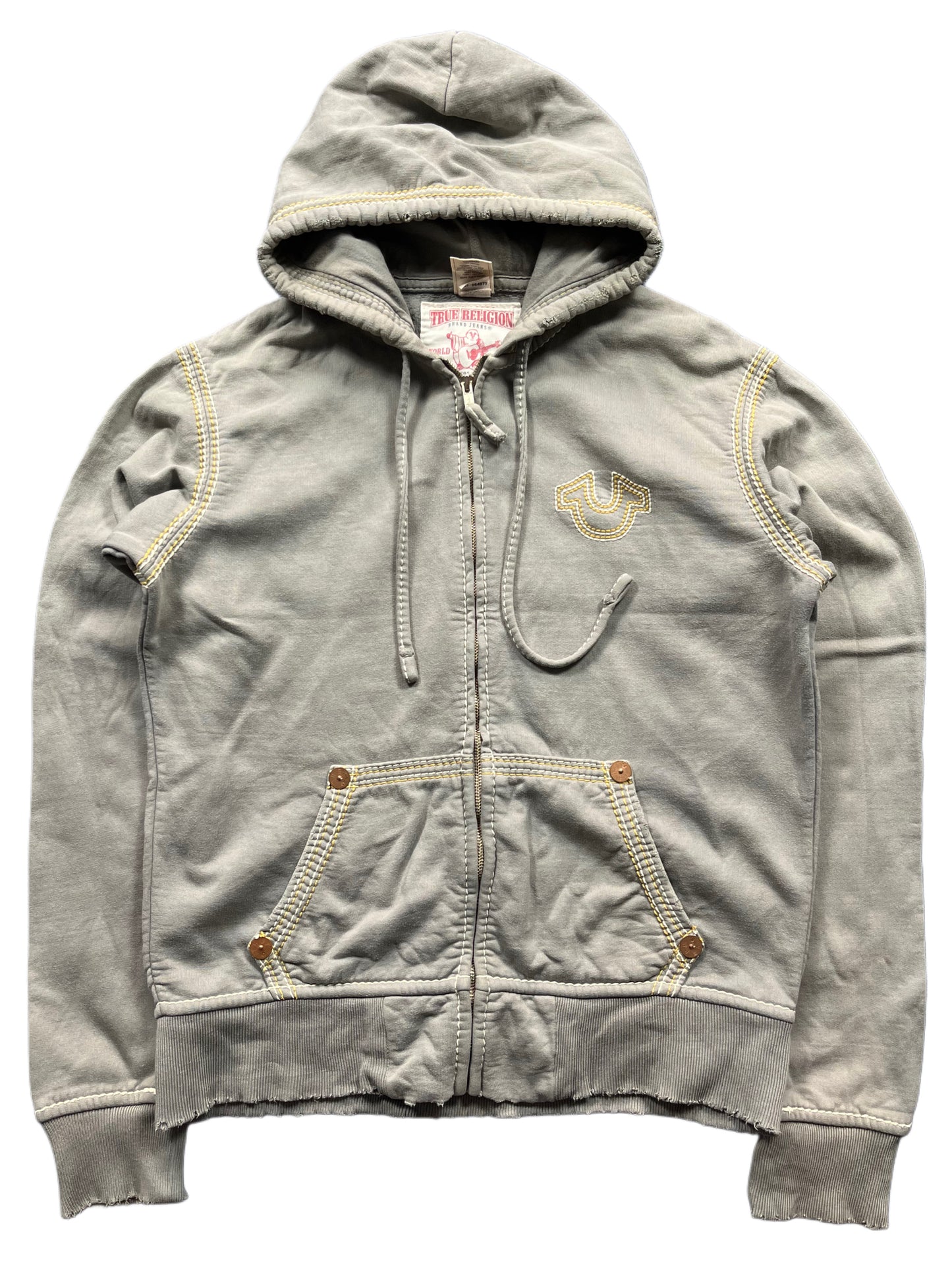 TRUE RELIGION ZIP UP HOODIE (M)