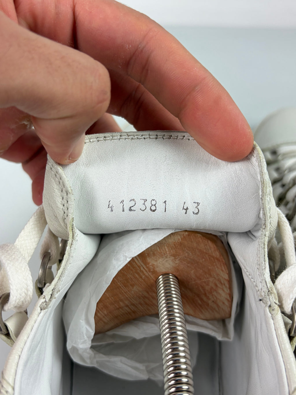 Balenciaga arena high tops - eu 43 / us 10 / uk 9.5 - white