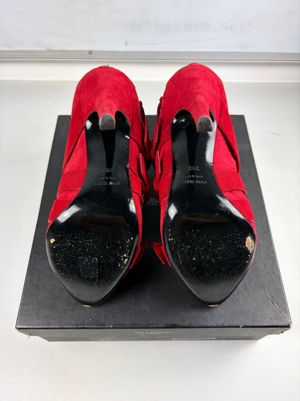 2009 BALMAIN x Giuseppe Zanotti suede ankle boots - eu 39.5 / us 9.5