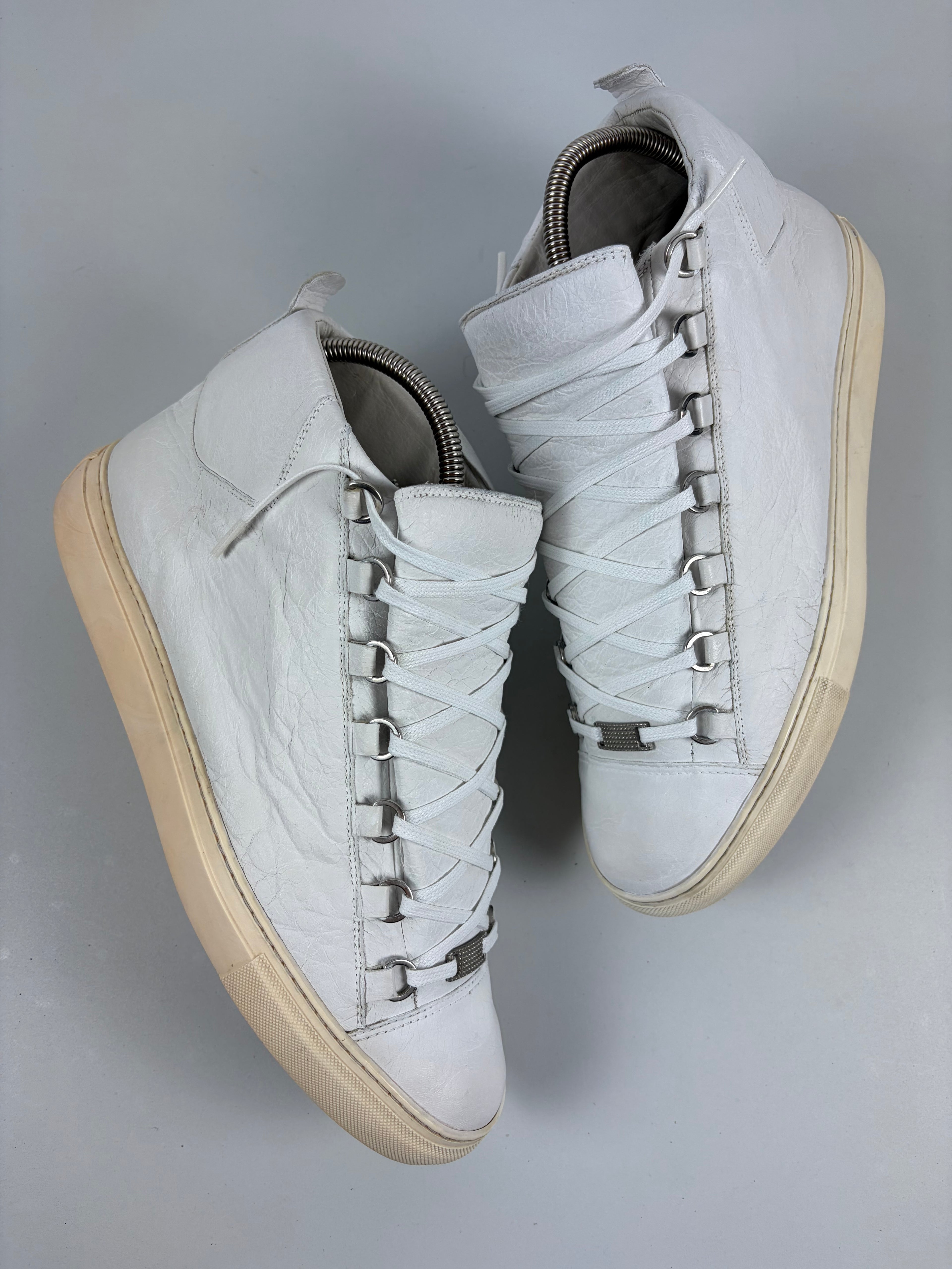 Balenciaga arena high tops - eu43 / us 10 - white