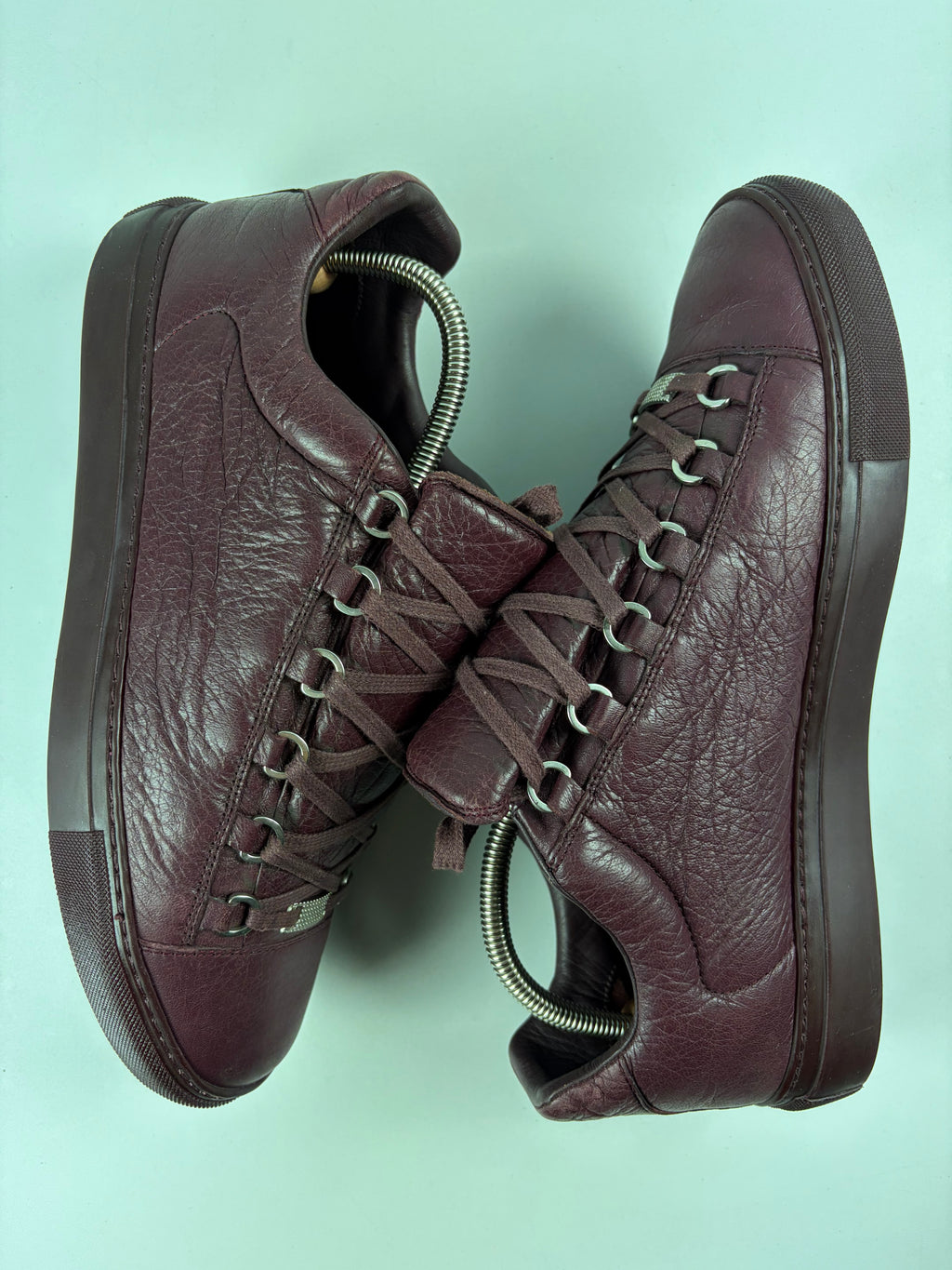 Balenciaga arena low - eu 43 / us 10 - burgundy