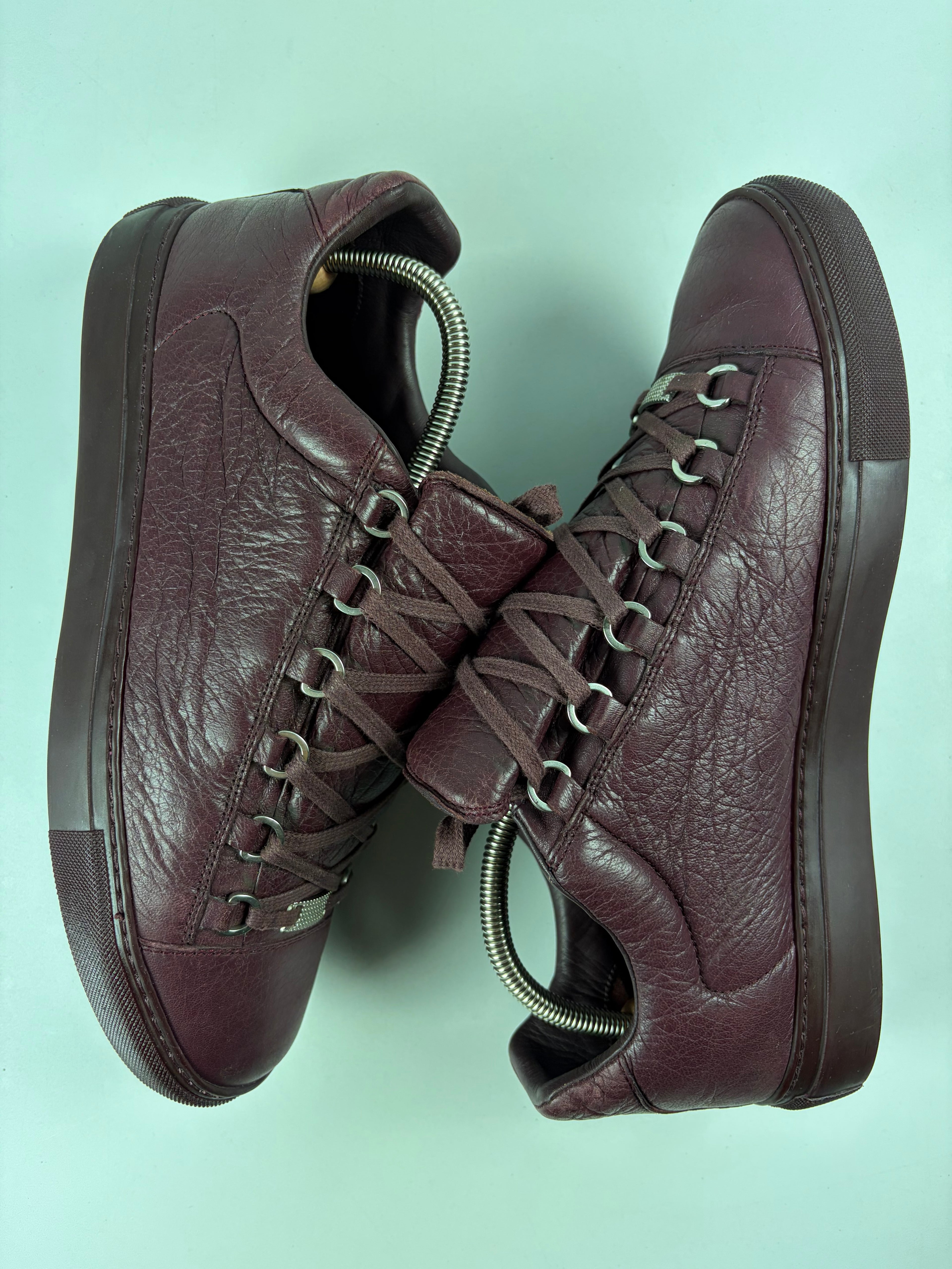 Balenciaga arena low - eu 43 / us 10 - burgundy
