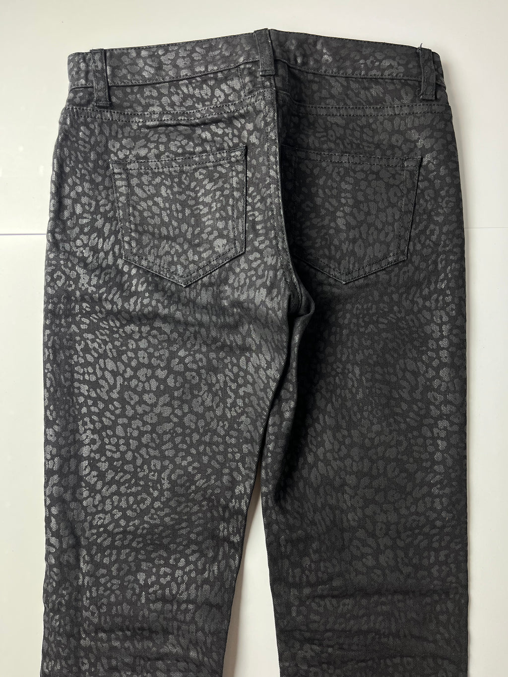 2014 Saint Laurent leopard print jeans (W25)