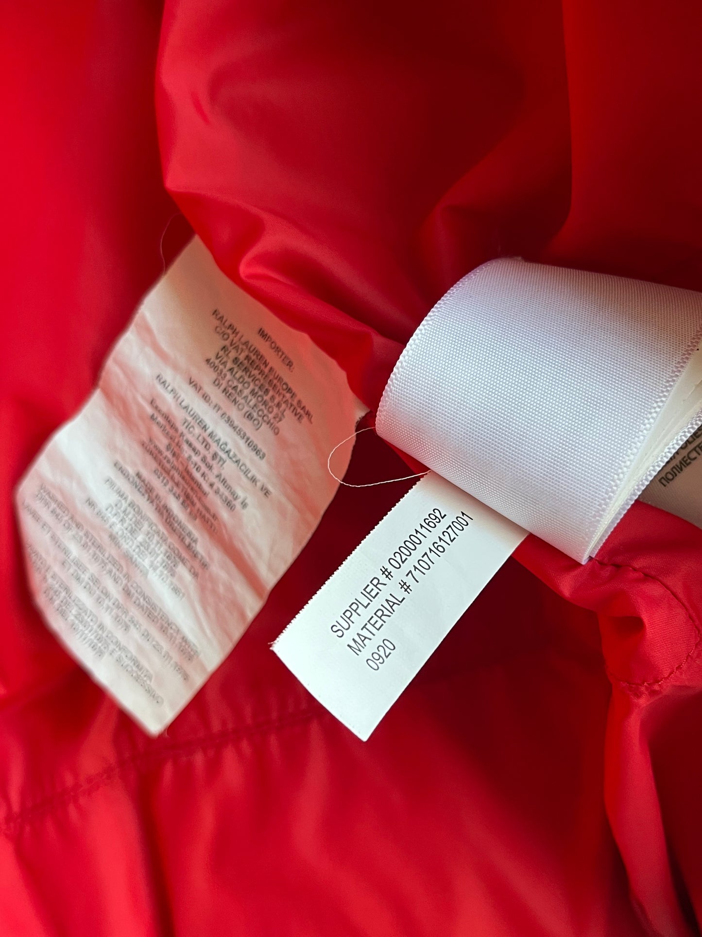 POLO RALPH LAUREN BIG PONY DOWN PUFFER JACKET (XL)-black