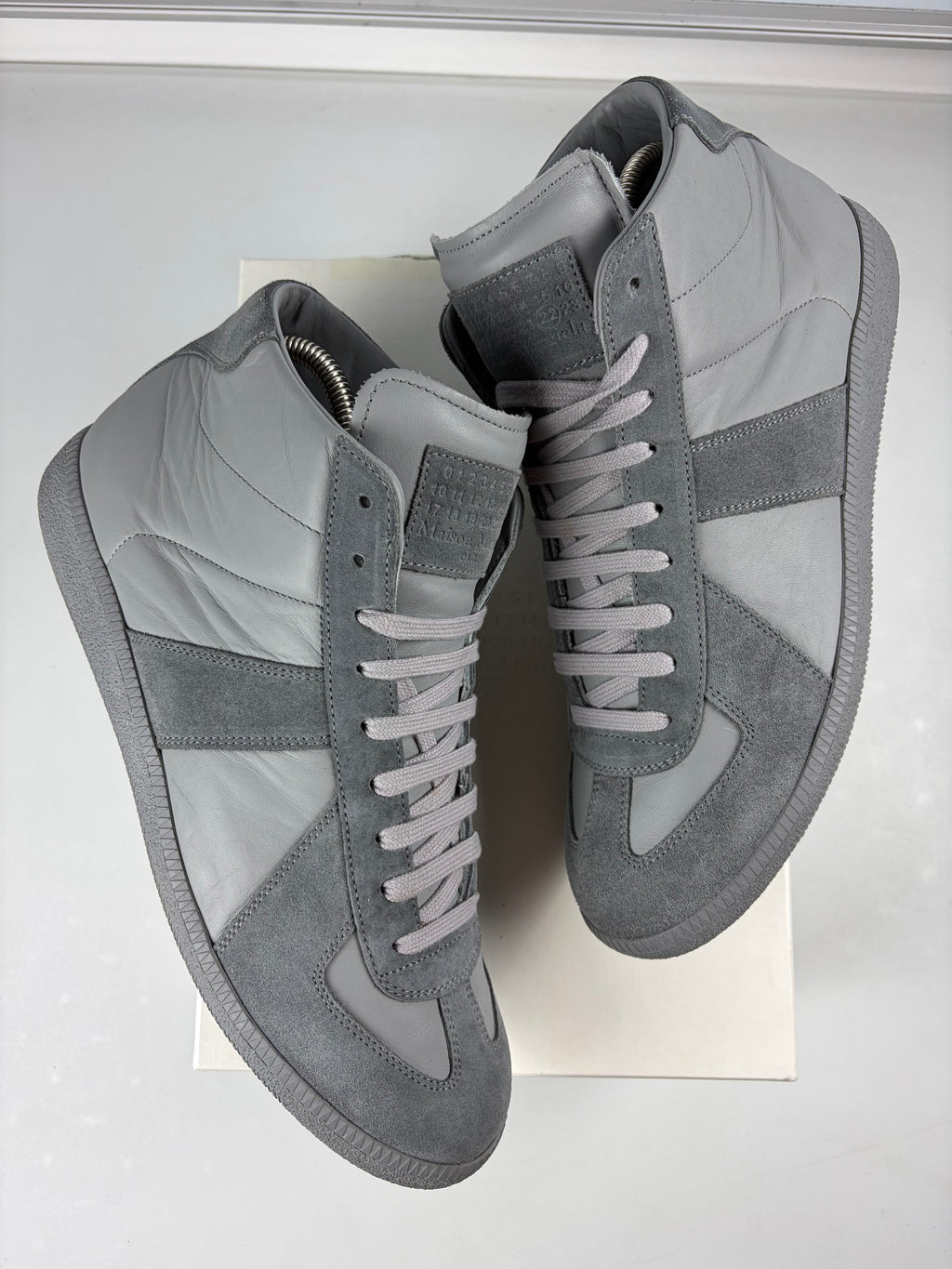 Maison Margiela high top suede gats - eu 44 / us 11 - grey