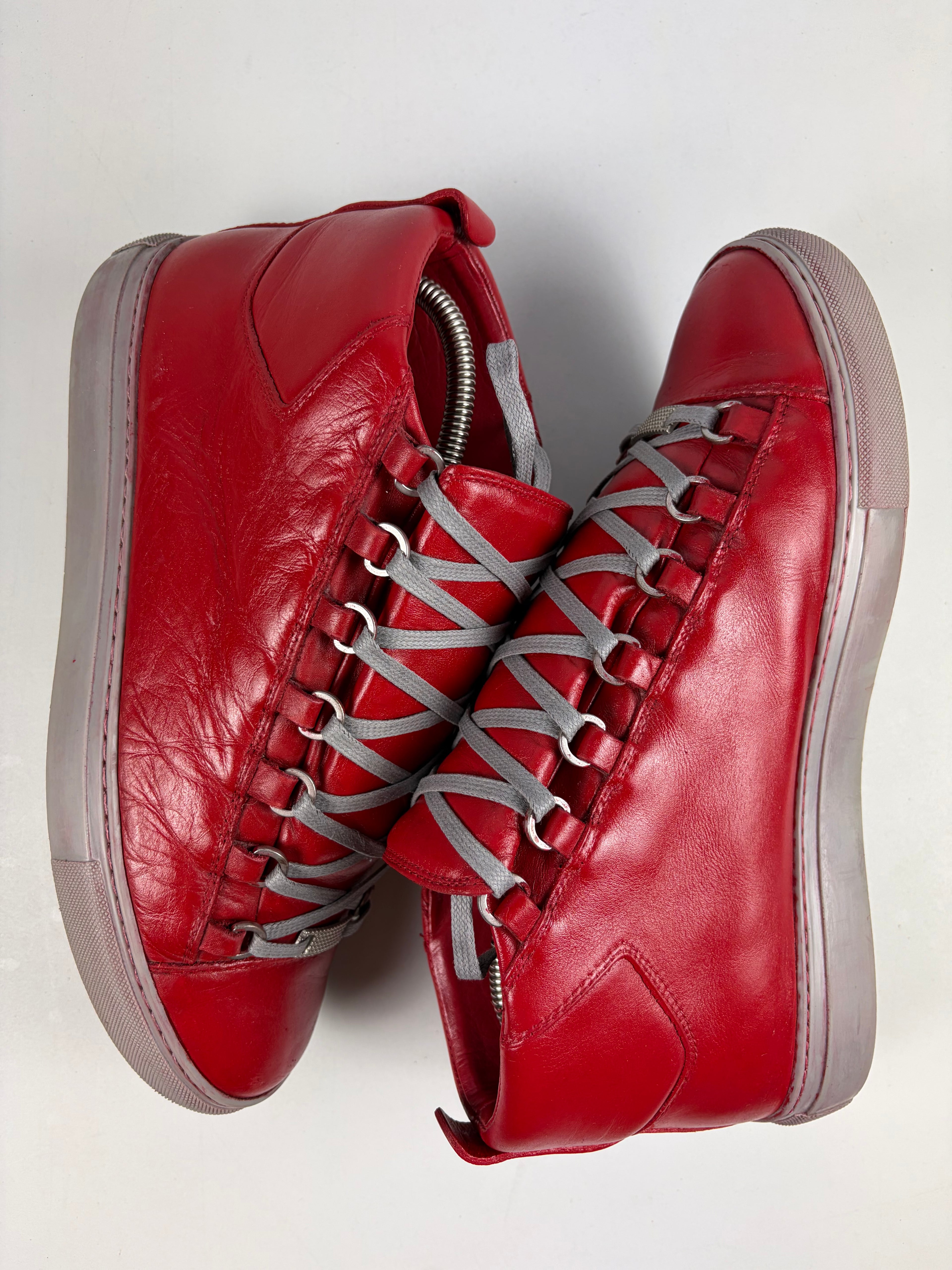 Balenciaga arena high tops - eu 41 / us 8 - red