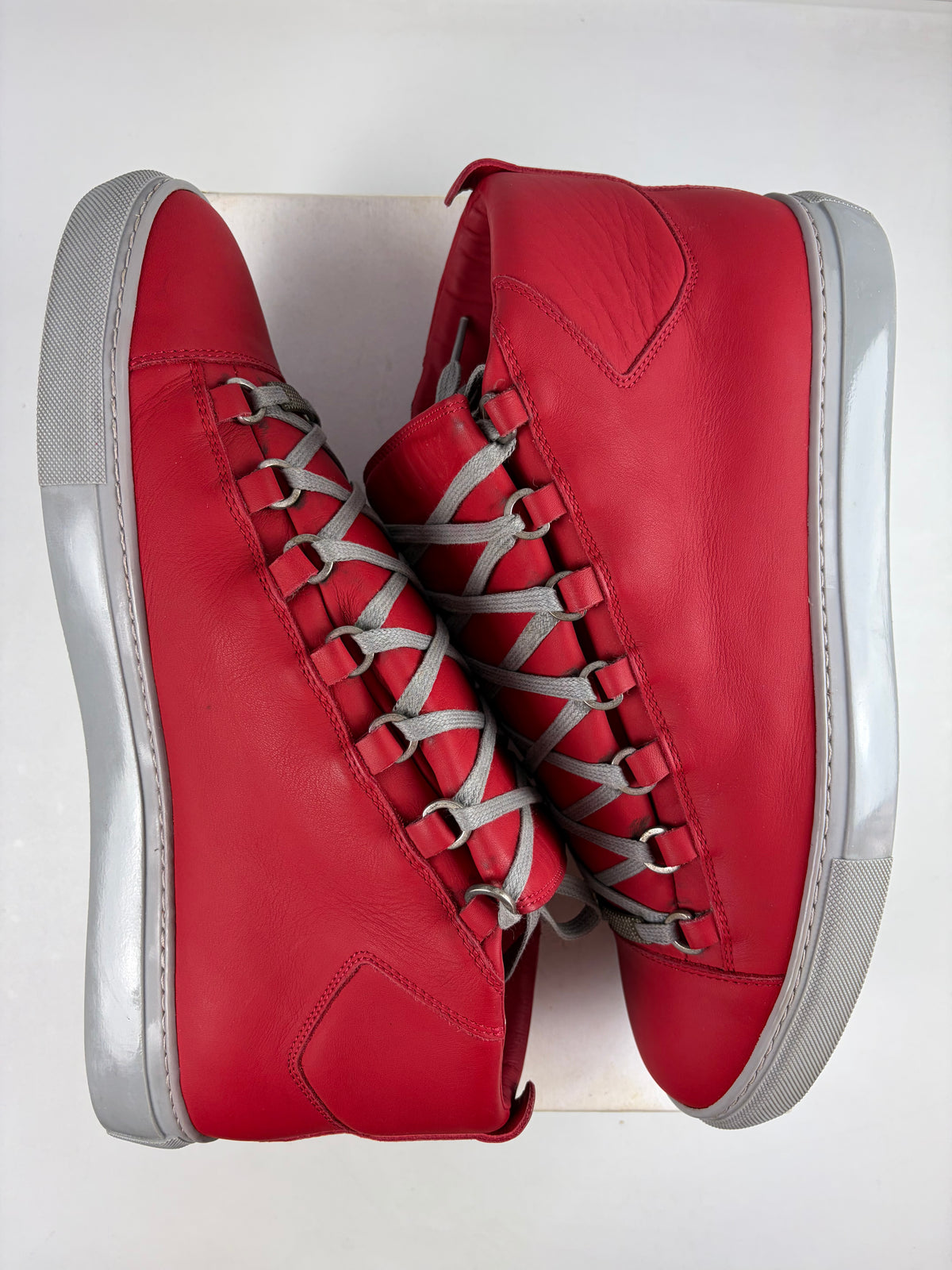 Balenciaga arena high tops - eu 45 / us 12 - red
