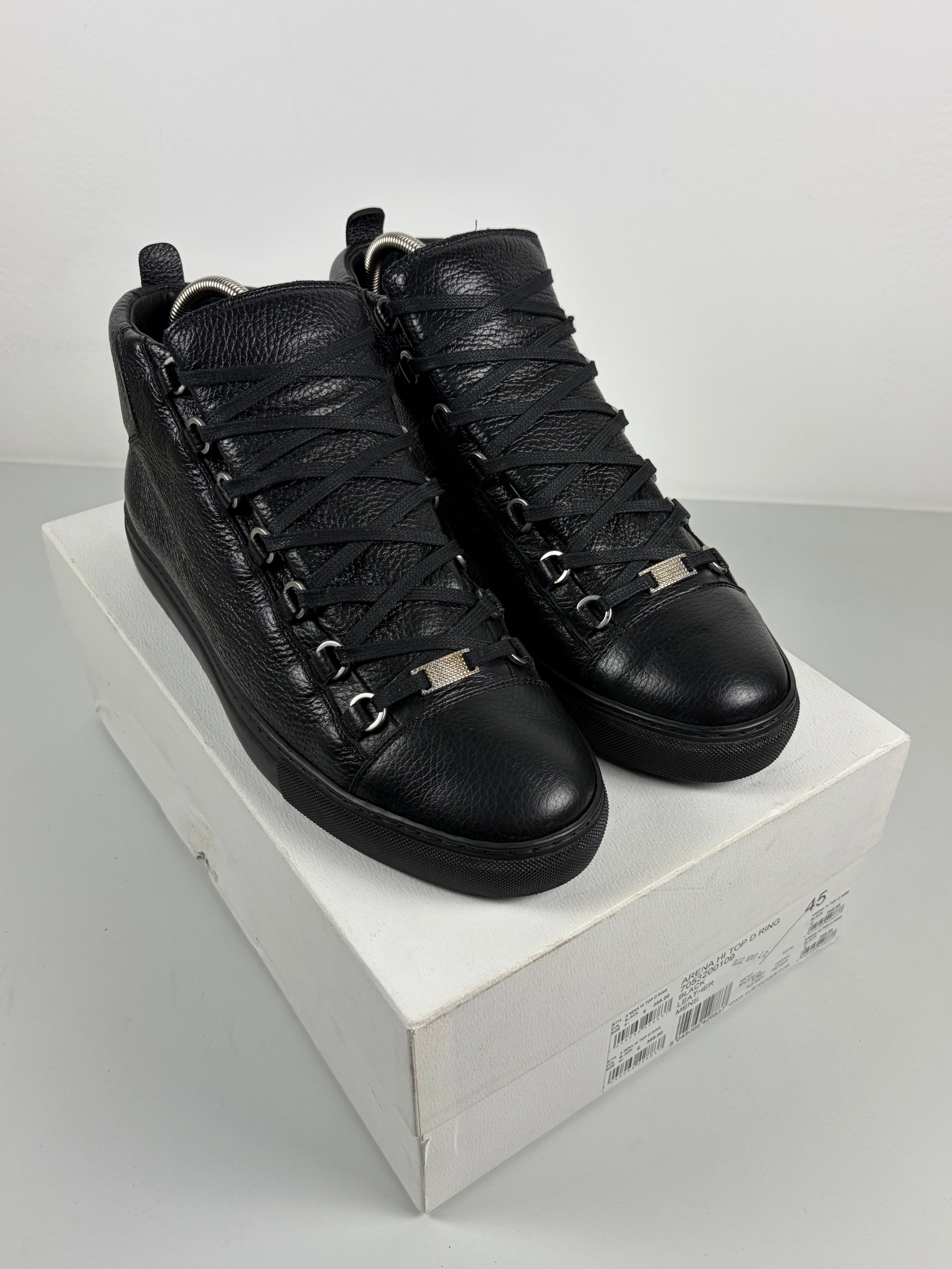 Balenciaga arena high tops - eu 45 / us 12 - black