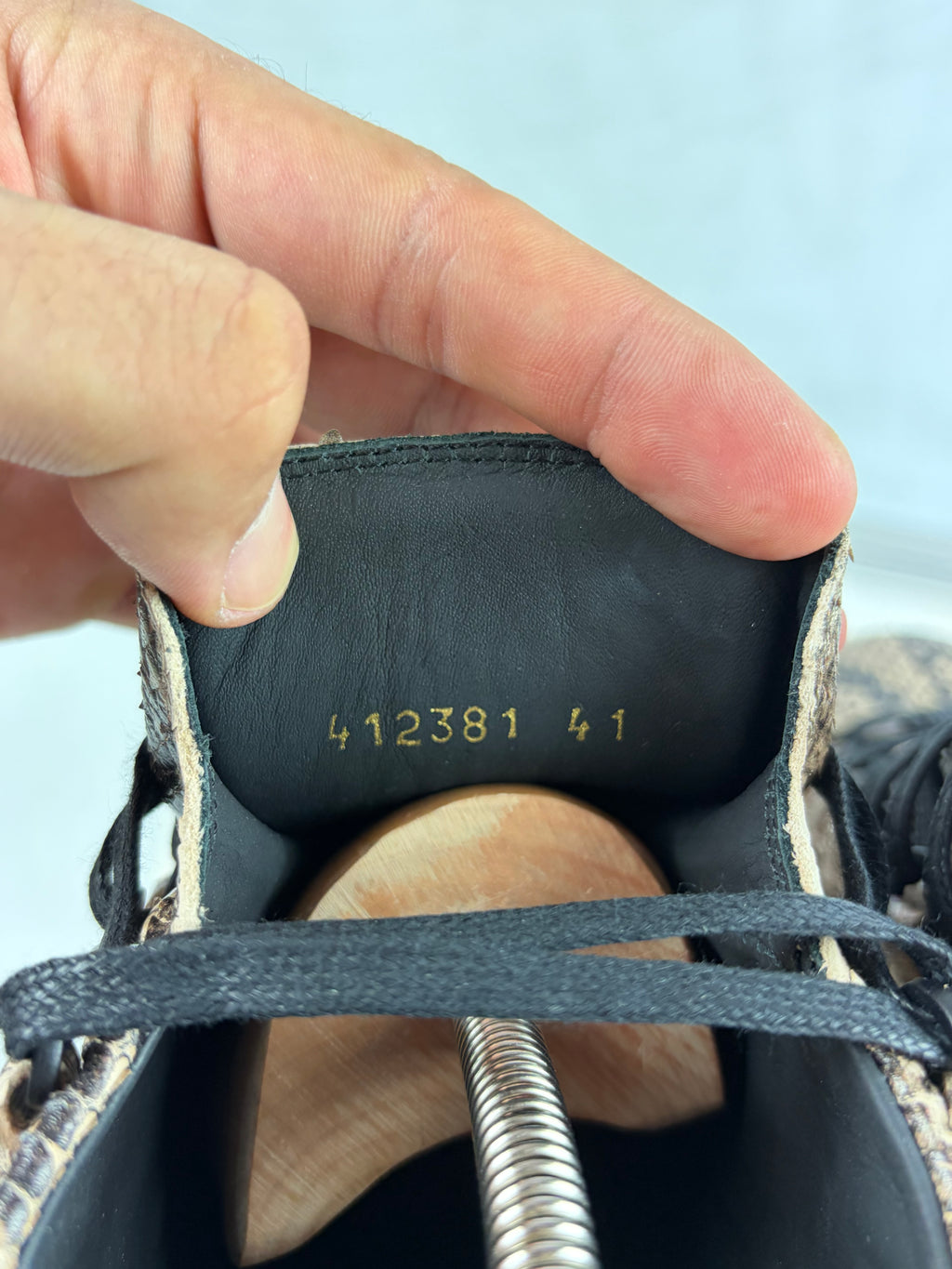 Balenciaga arena ‘Python Skin’ high tops - eu 41 / us 8