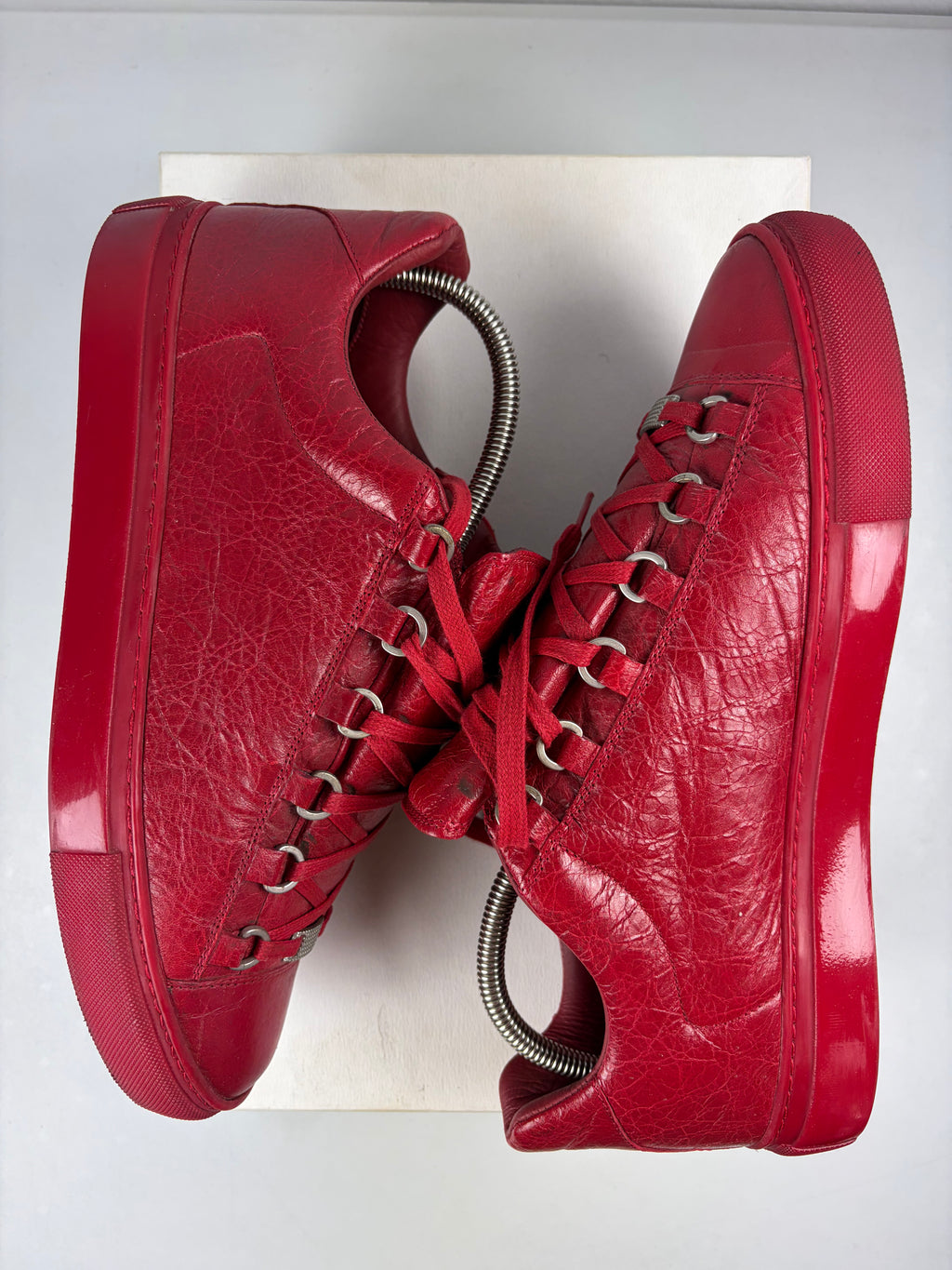 Balenciaga arena low - eu 42 / us 9 / uk 8 - red