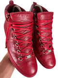 Balenciaga arena high tops - eu 43 - red