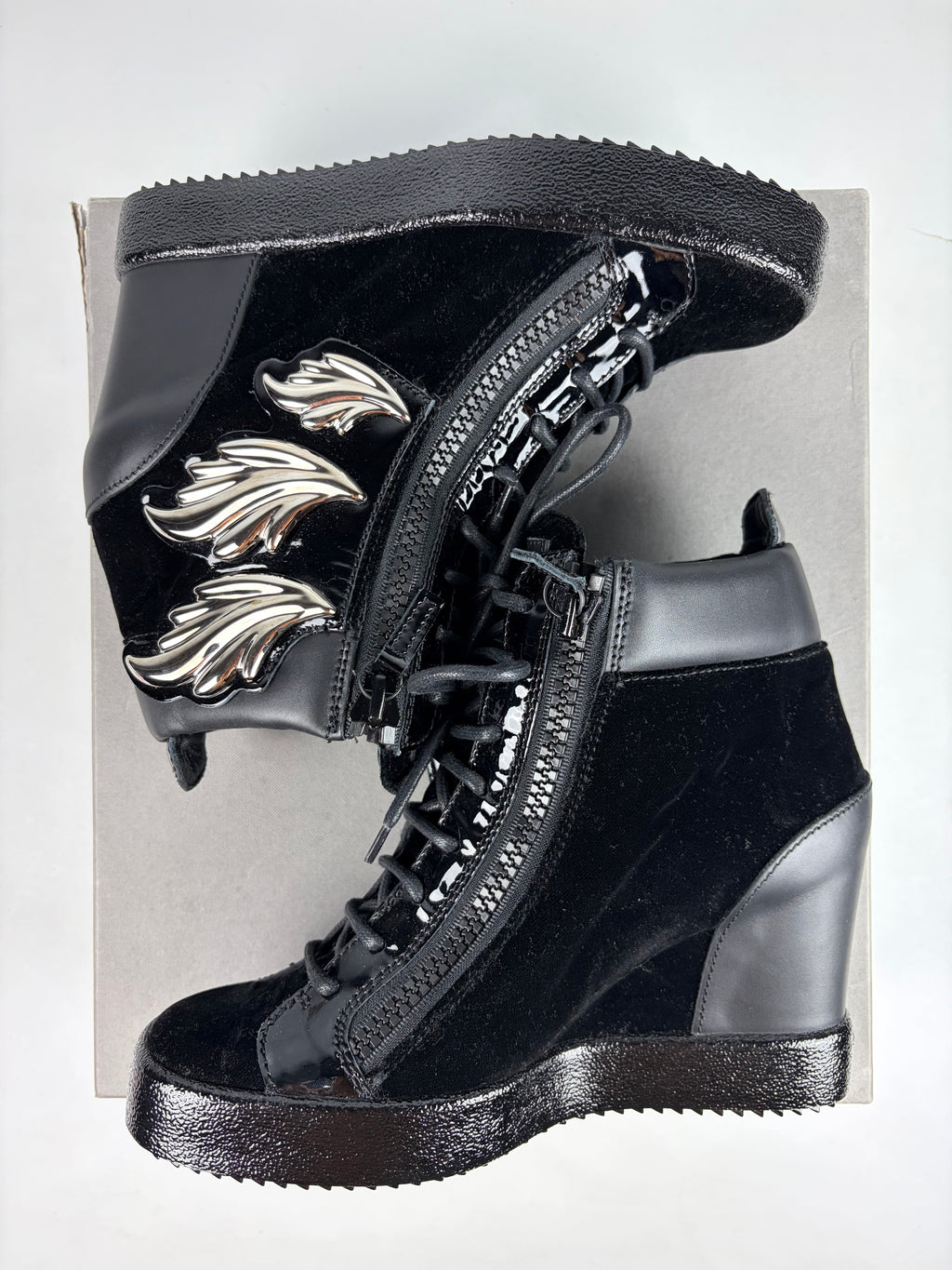 Giuseppe Zanotti ‘Cruel’ wedge sneakers - eu 41 / us 11
