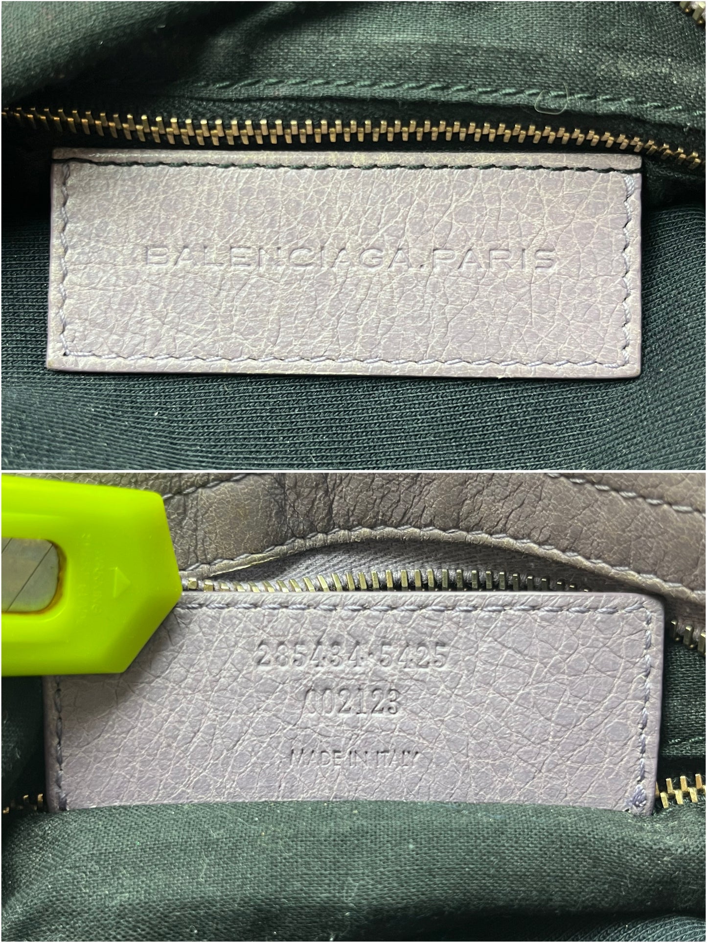 2012 BALENCIAGA
Glycine Lambskin Leather Giant 12 Rose Gold Town Bag