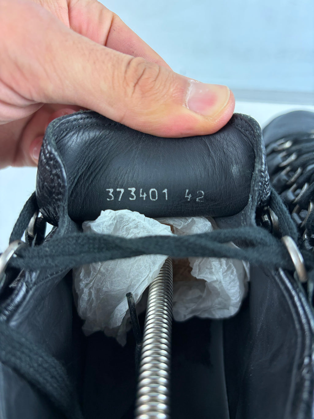 Balenciaga arena high tops - eu 42 / us 9 - black