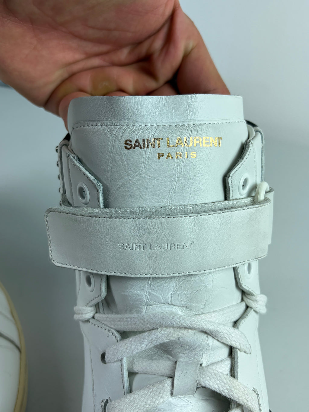 Saint Laurent Paris AW/14 studded high tops - eu 45 / us 12