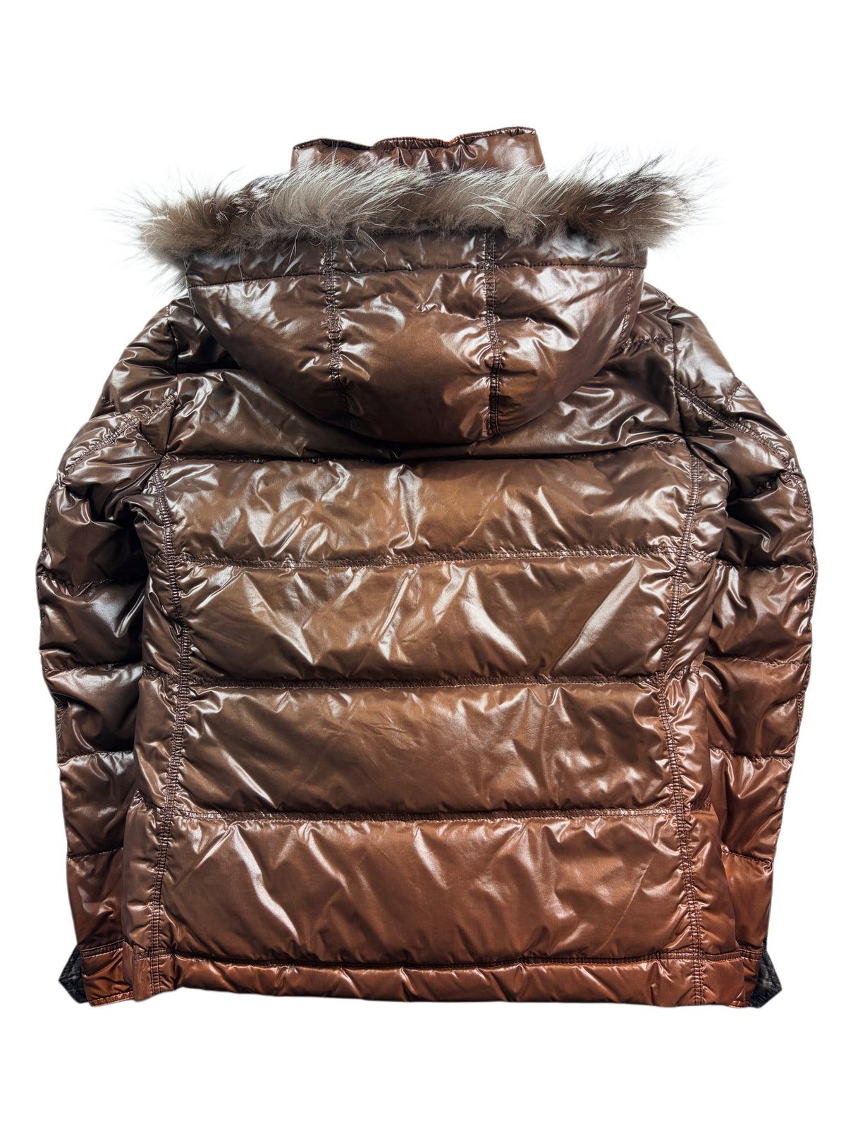 00’s BURBERRY Black Label 2 in 1 real fur down jacket (M/L) - brown