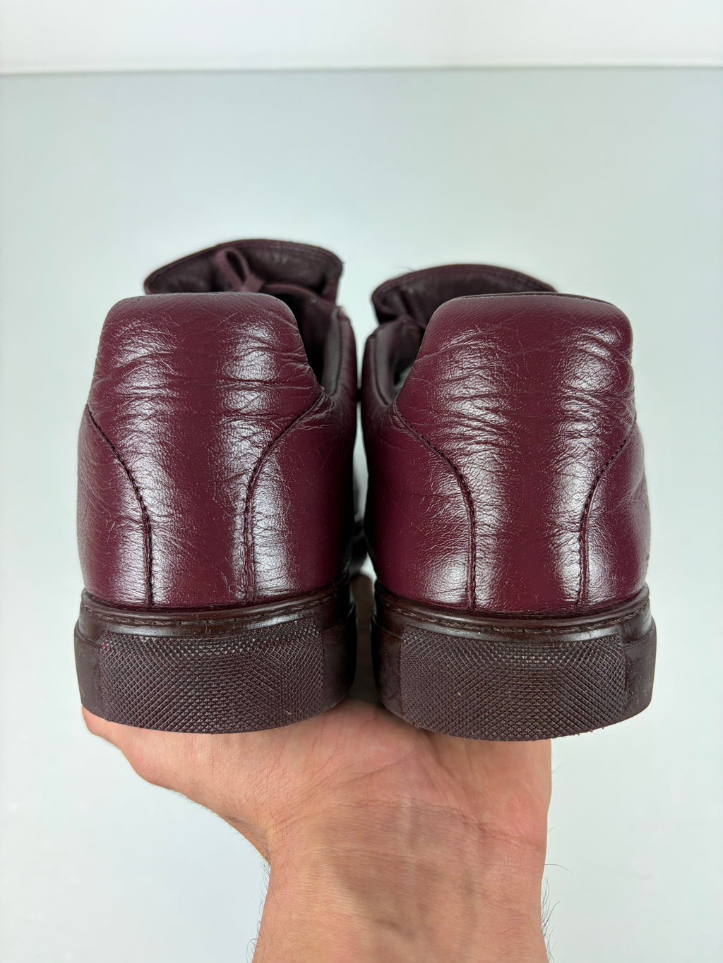 Balenciaga arena low - eu44/us11 - burgundy