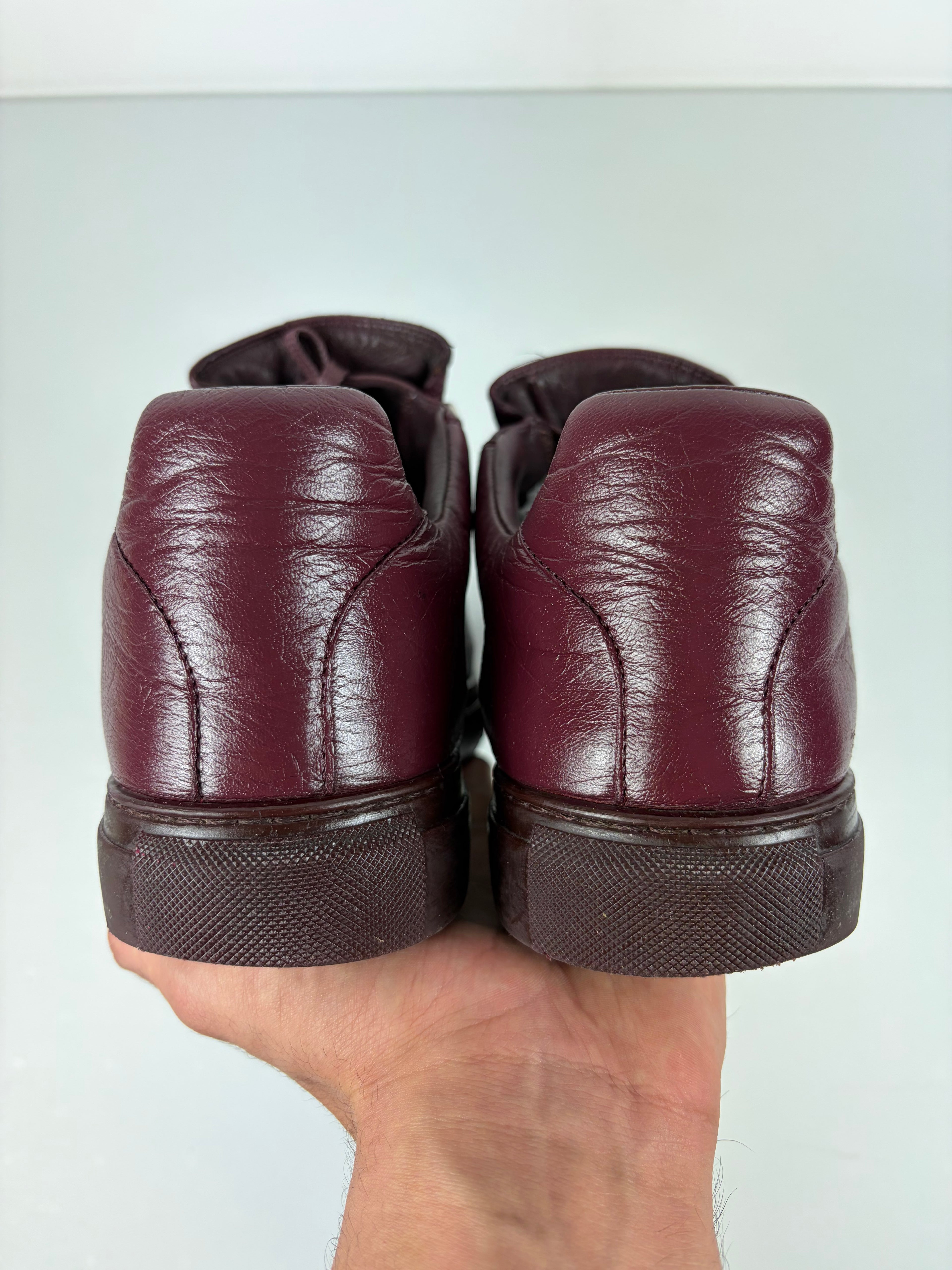 Balenciaga arena low - eu44/us11 - burgundy