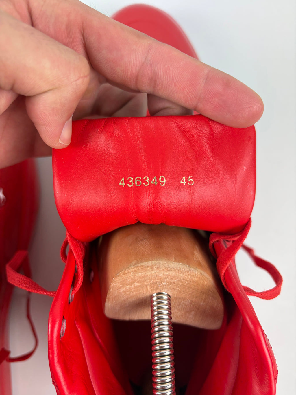 Balenciaga Multimatieries high tops - eu 45 / us12 - red