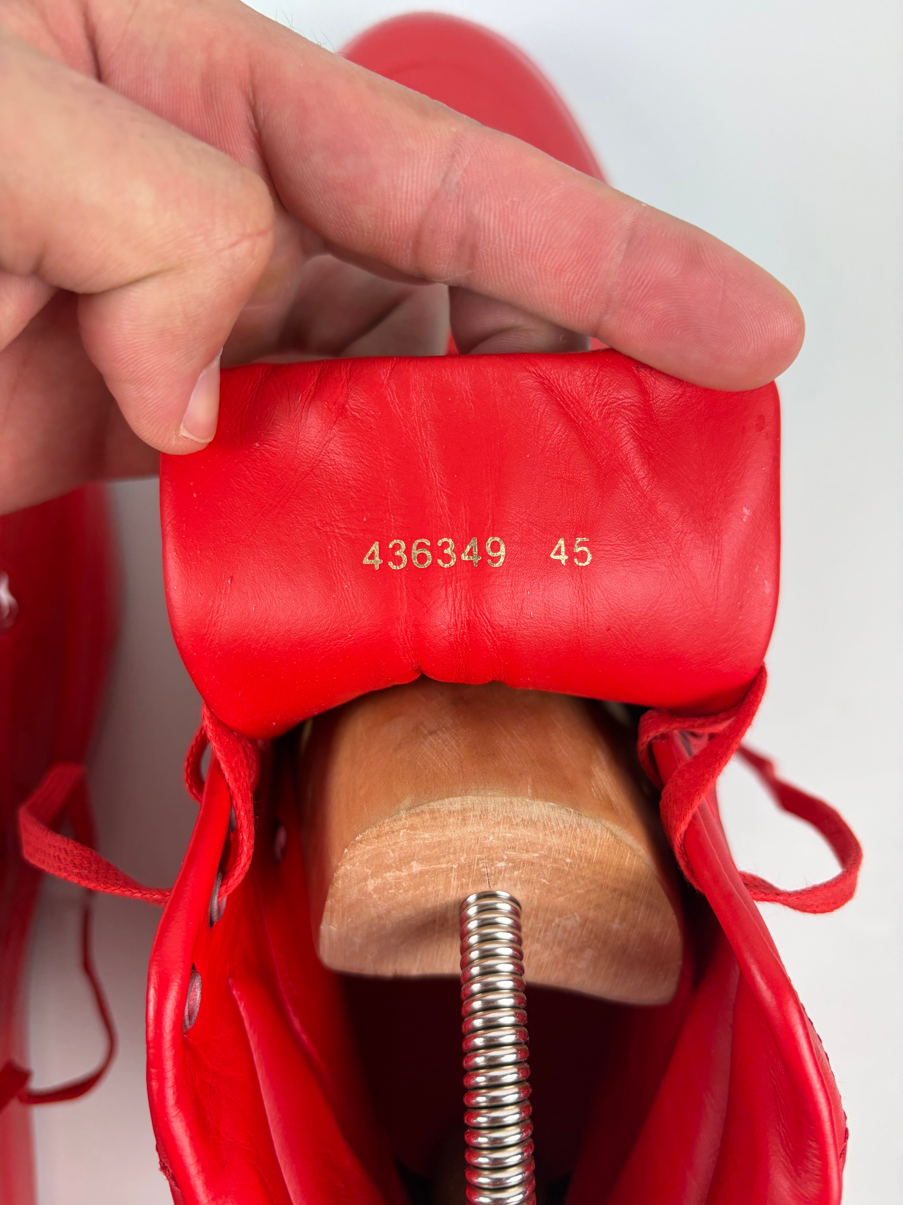 Balenciaga Multimatieries high tops - eu 45 / us12 - red