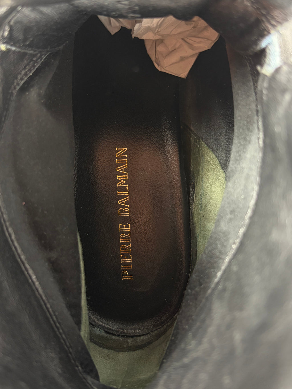 Pierre Balmain denim zipper wedge sneakers - eu 39 / us 8 / uk 6