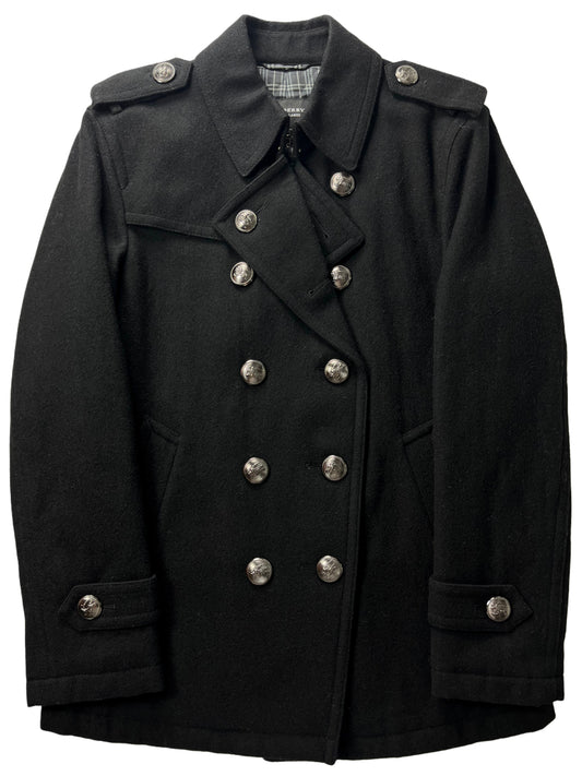 00’s BURBERRY wool Napoleon jacket (S/M) - black