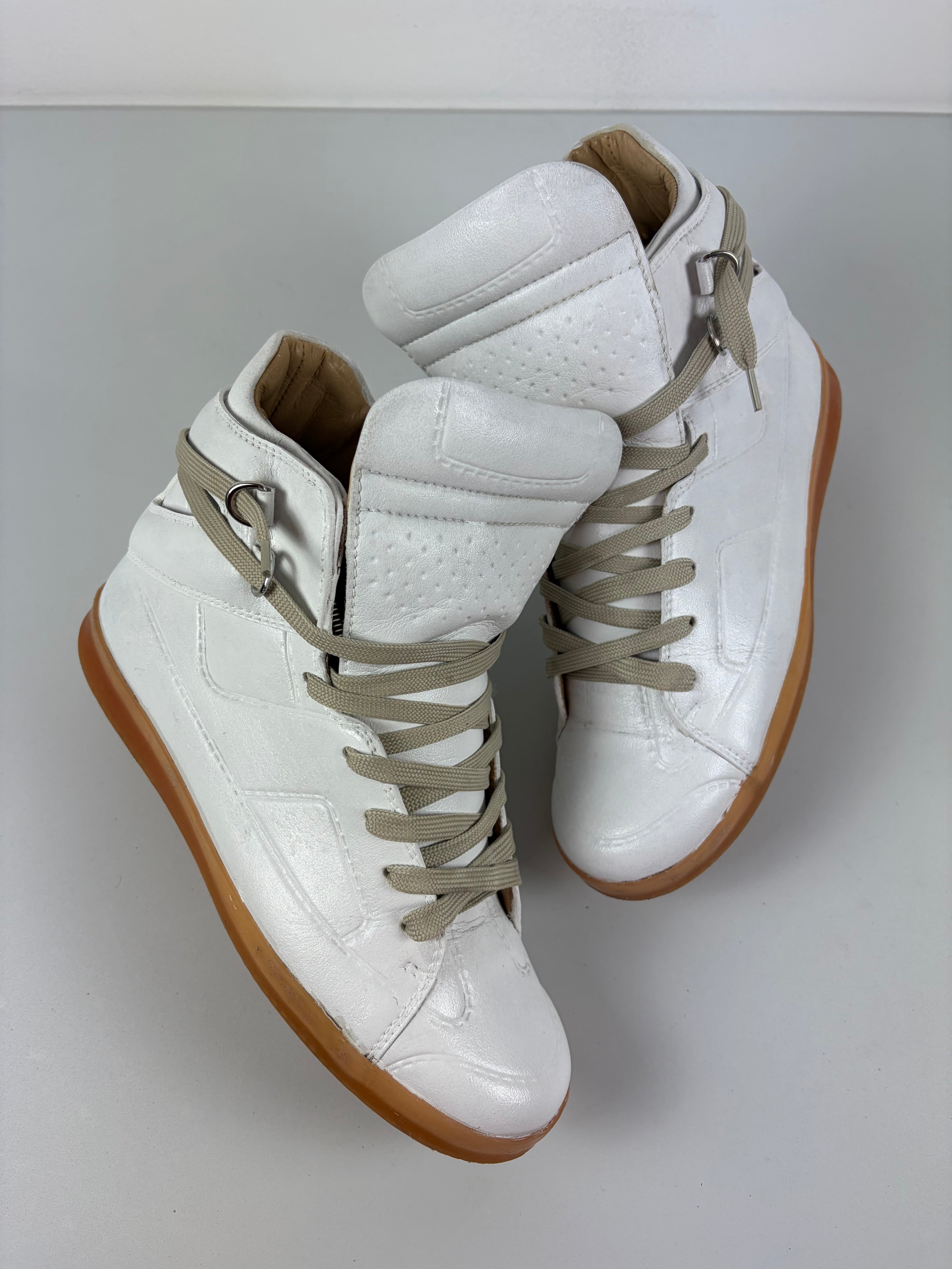 2012 Maison Margiela X H&M high tops - eu 41 - white