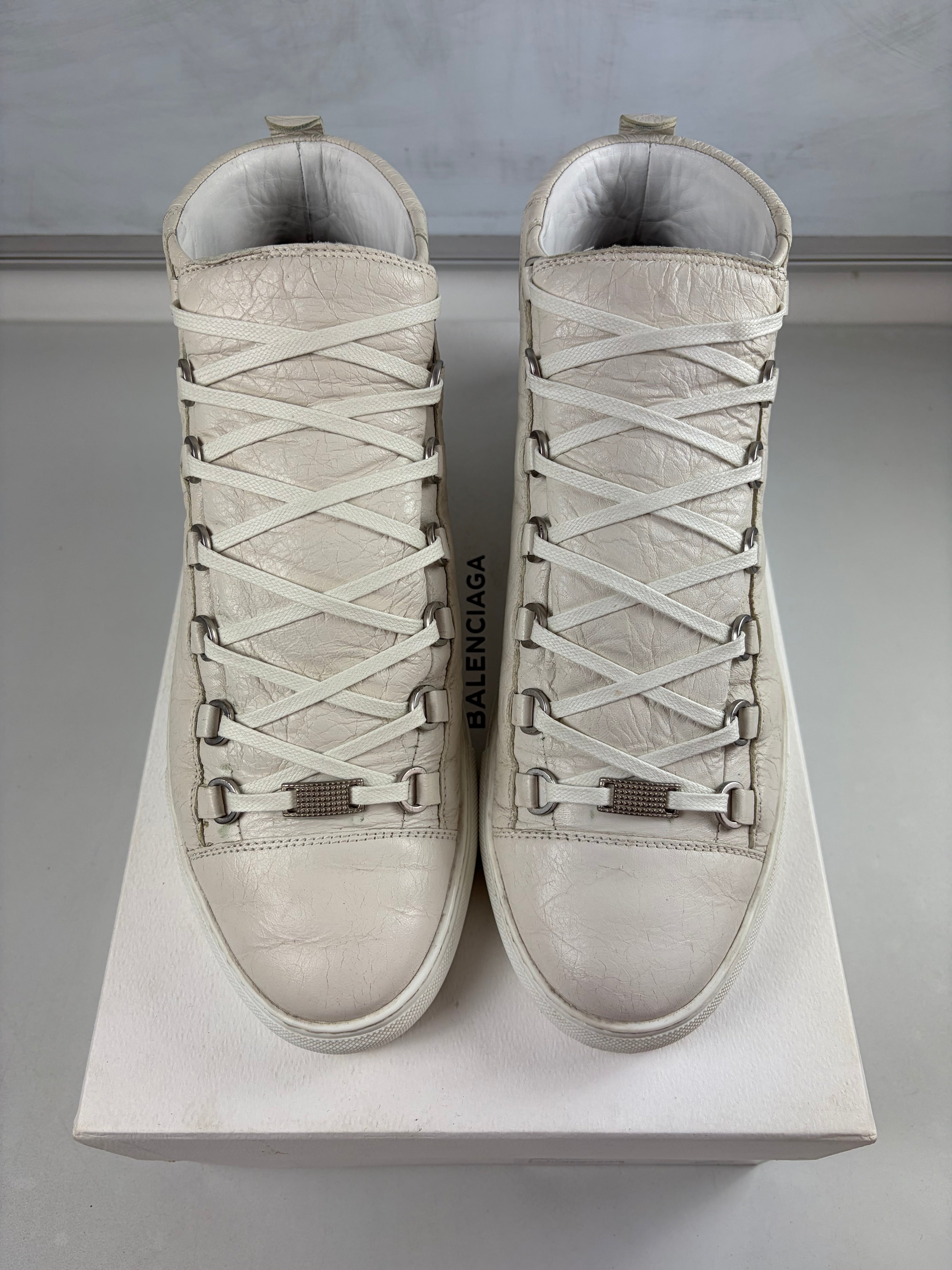 Balenciaga arena high tops - eu 44 / us 11 - white