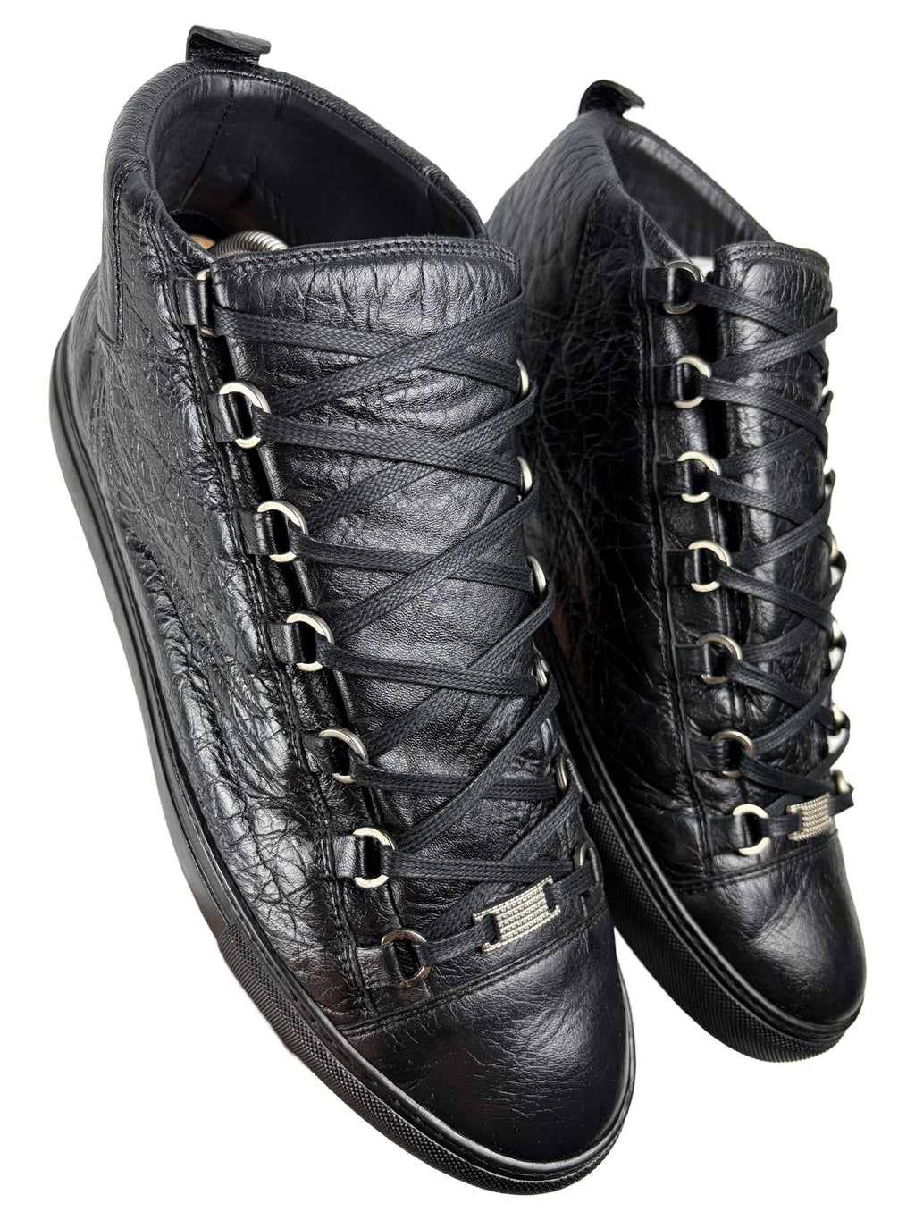 Balenciaga arena high tops - eu 43 / us 10 / uk 9.5 - black