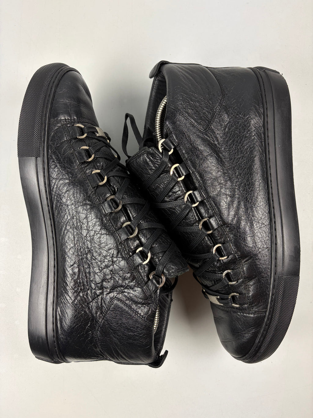 Balenciaga arena high tops - eu 42 / us 9 / uk 8 - black