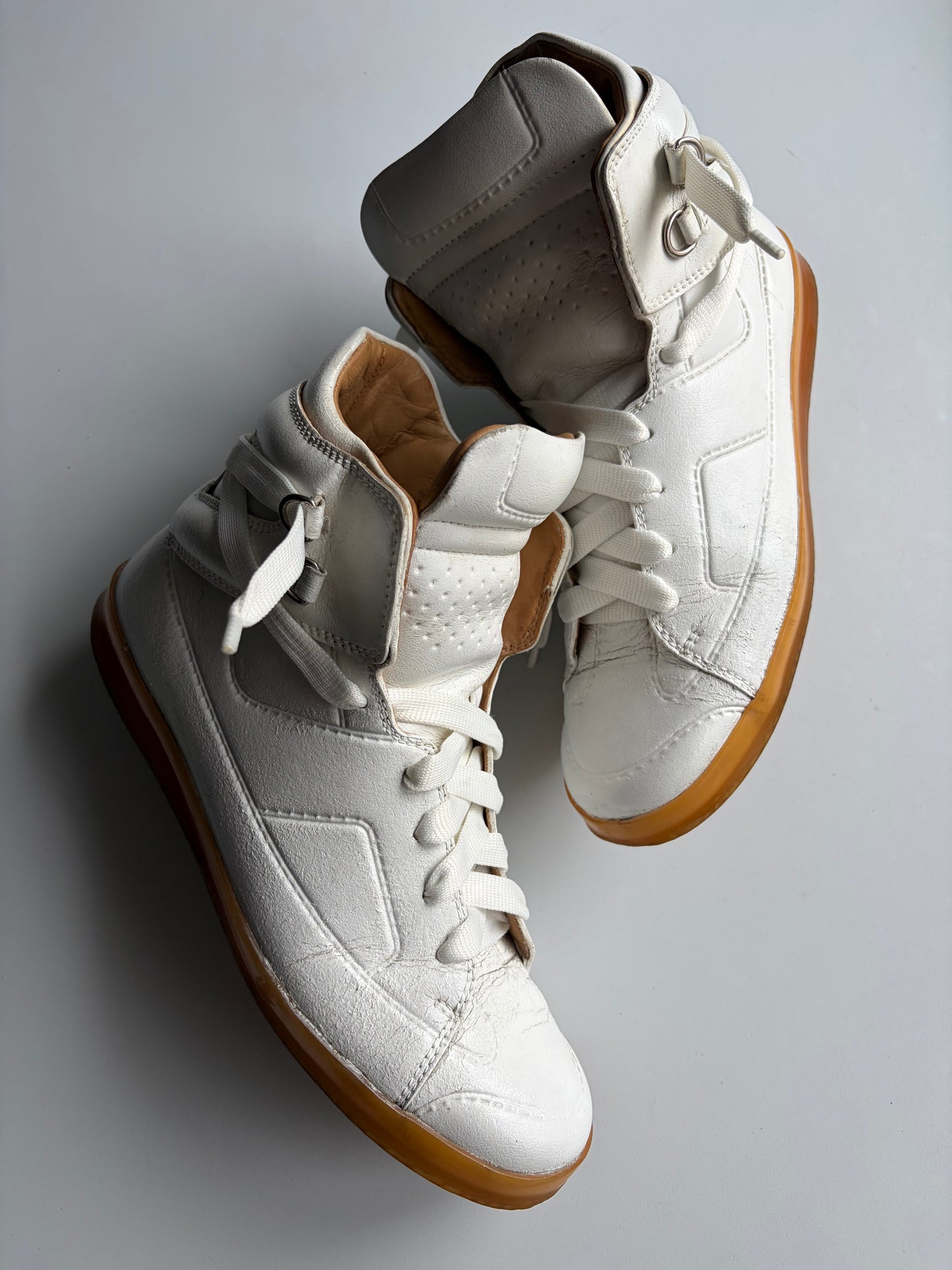 2012 Maison Margiela X H&M high tops - eu 43 - white