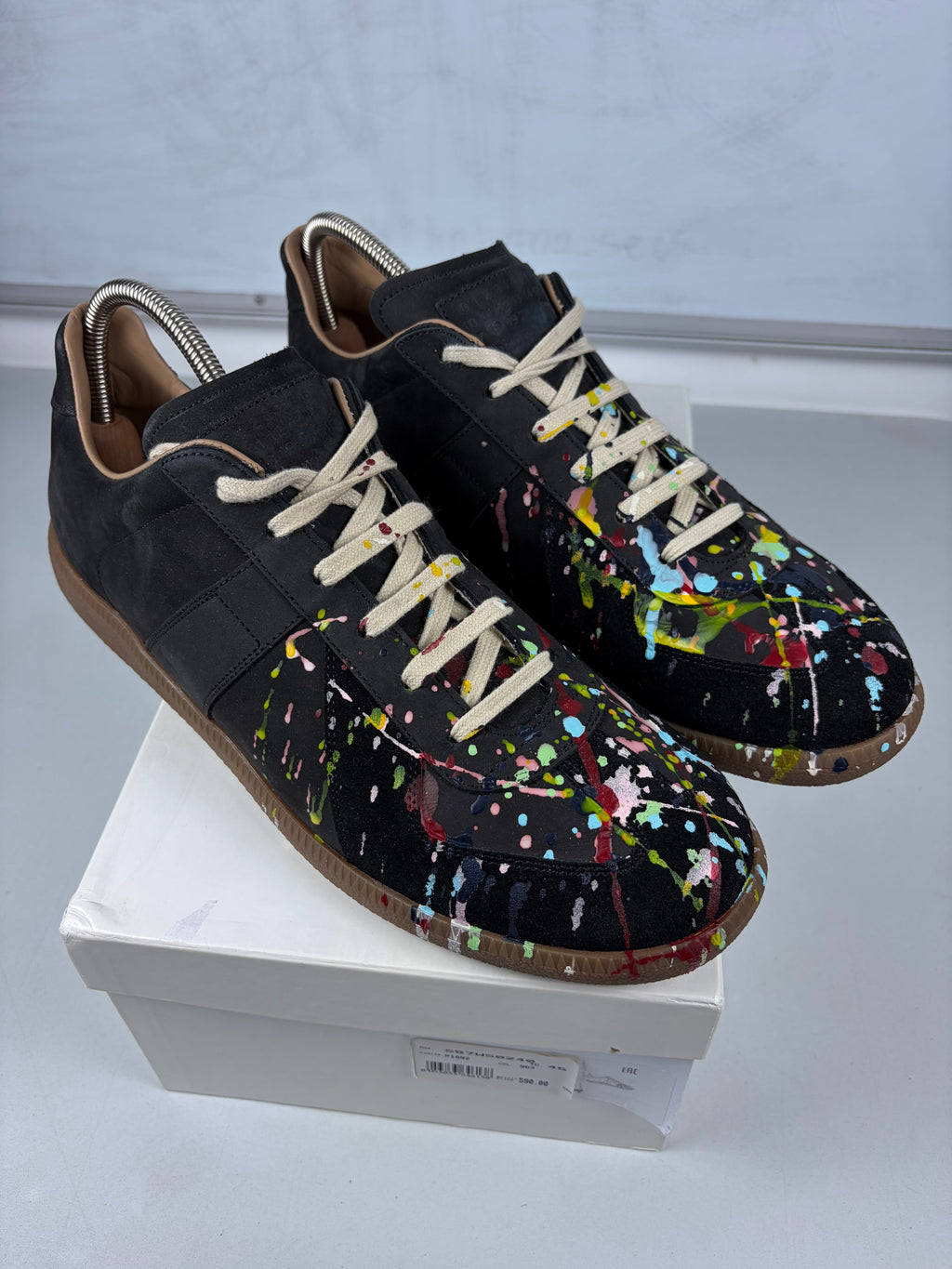 Maison Margiela Replica ‘Black Paintsplatter’ - eu 46 / us 13 / uk 12