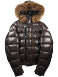 2010’s MONCLER ‘Veyle’ real coyote fur down jacket - men’s size 3 (L) - brown