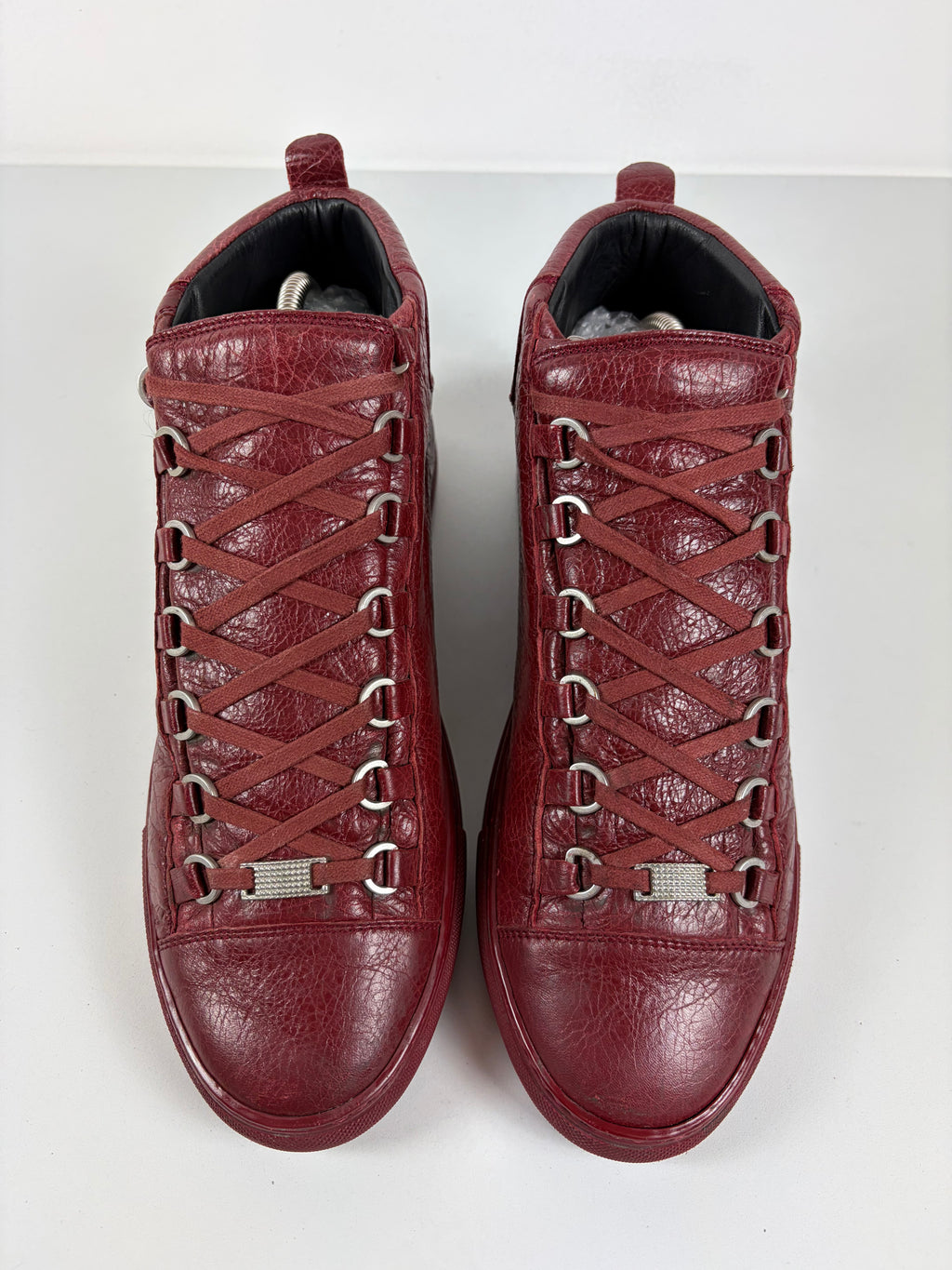 Balenciaga arena high tops - eu 42 - burgundy