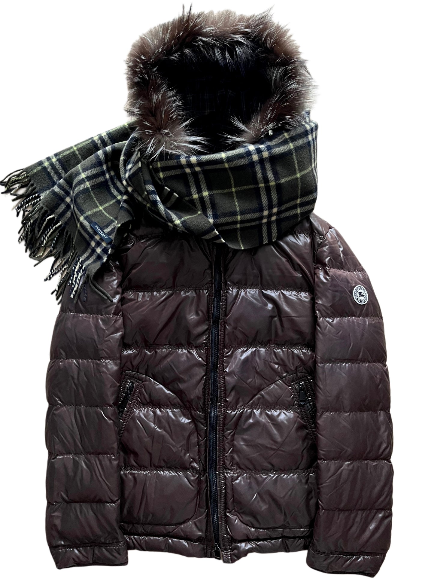 00’s BURBERRY made in Japan 2 in 1 down jacket (M/L) - brown