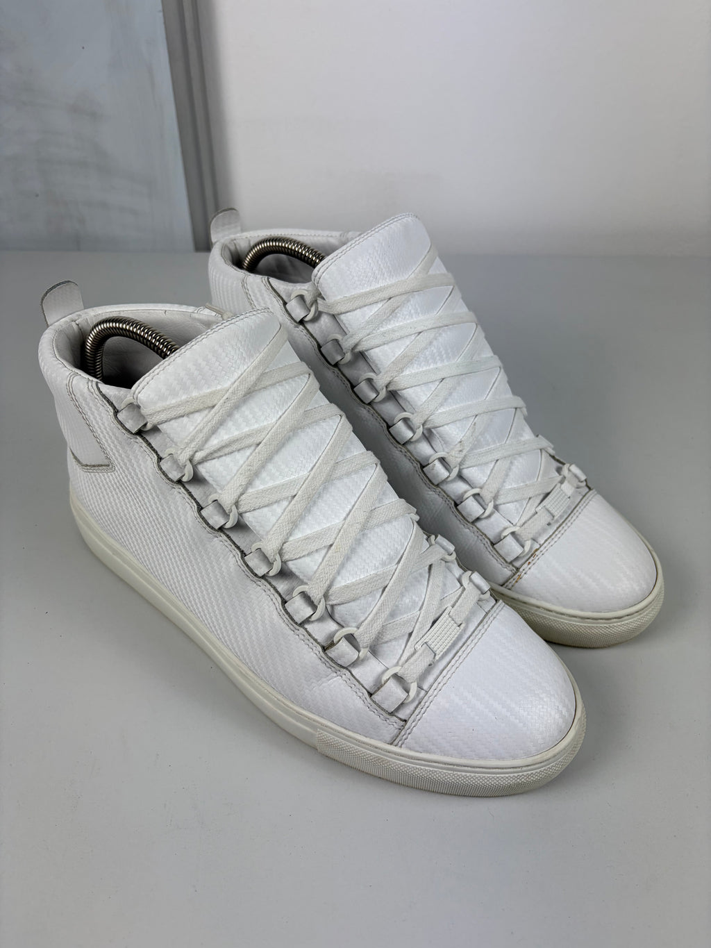 Balenciaga arena Fibre print high tops - eu 41 / us 8 - white