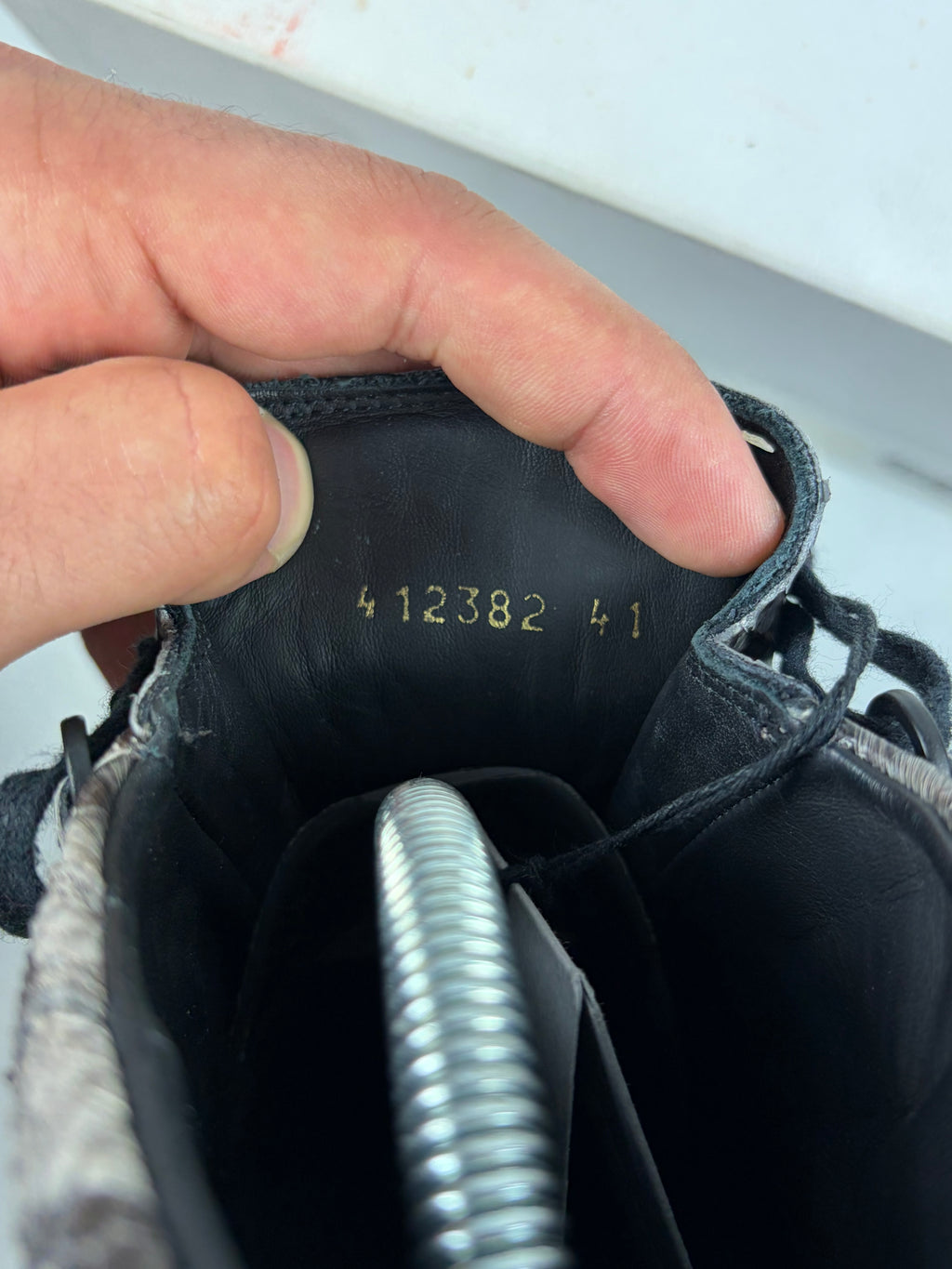 Balenciaga arena Python Skin high tops - eu 41 / us 9