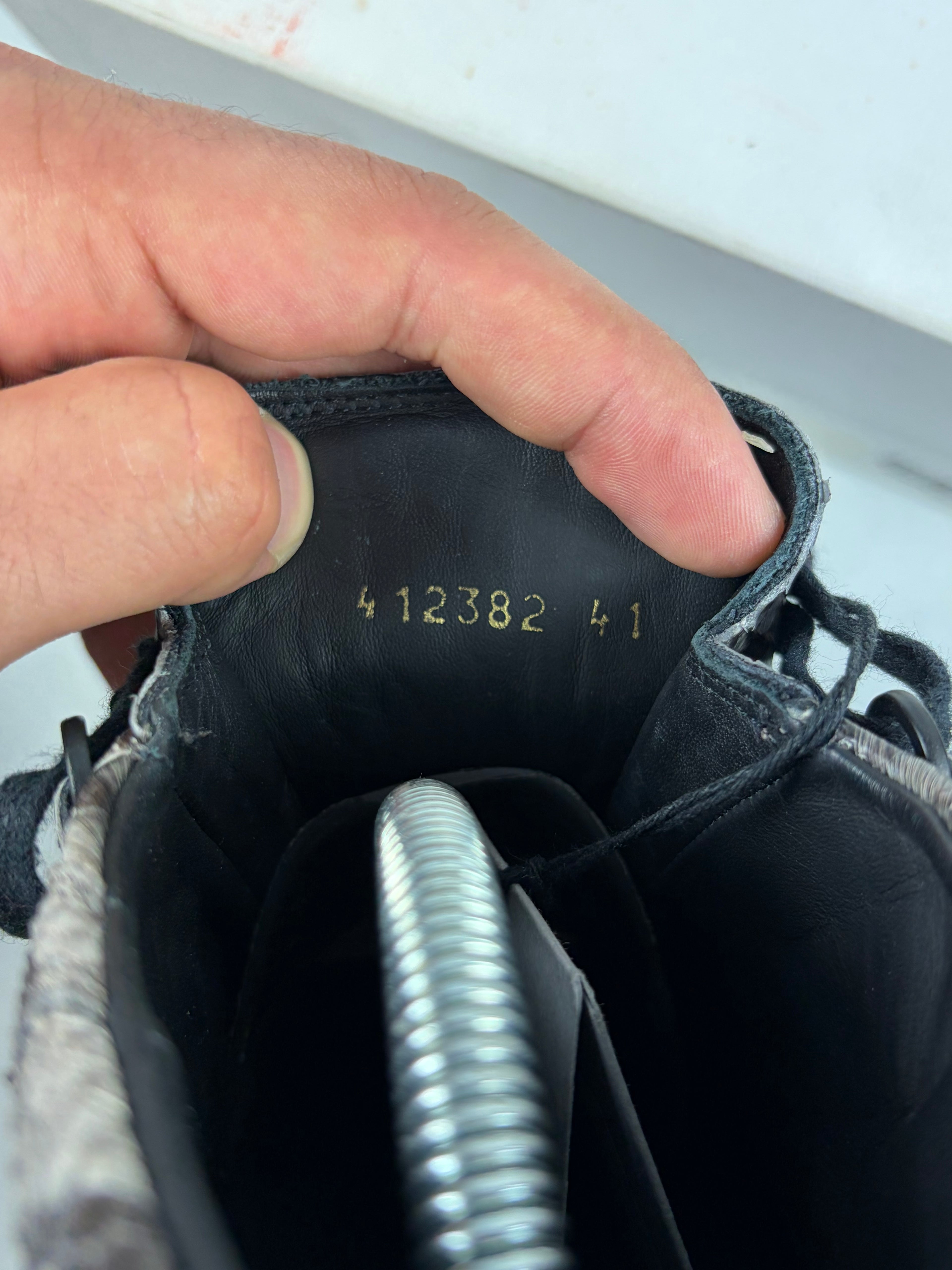 Balenciaga arena Python Skin high tops - eu 41 / us 9