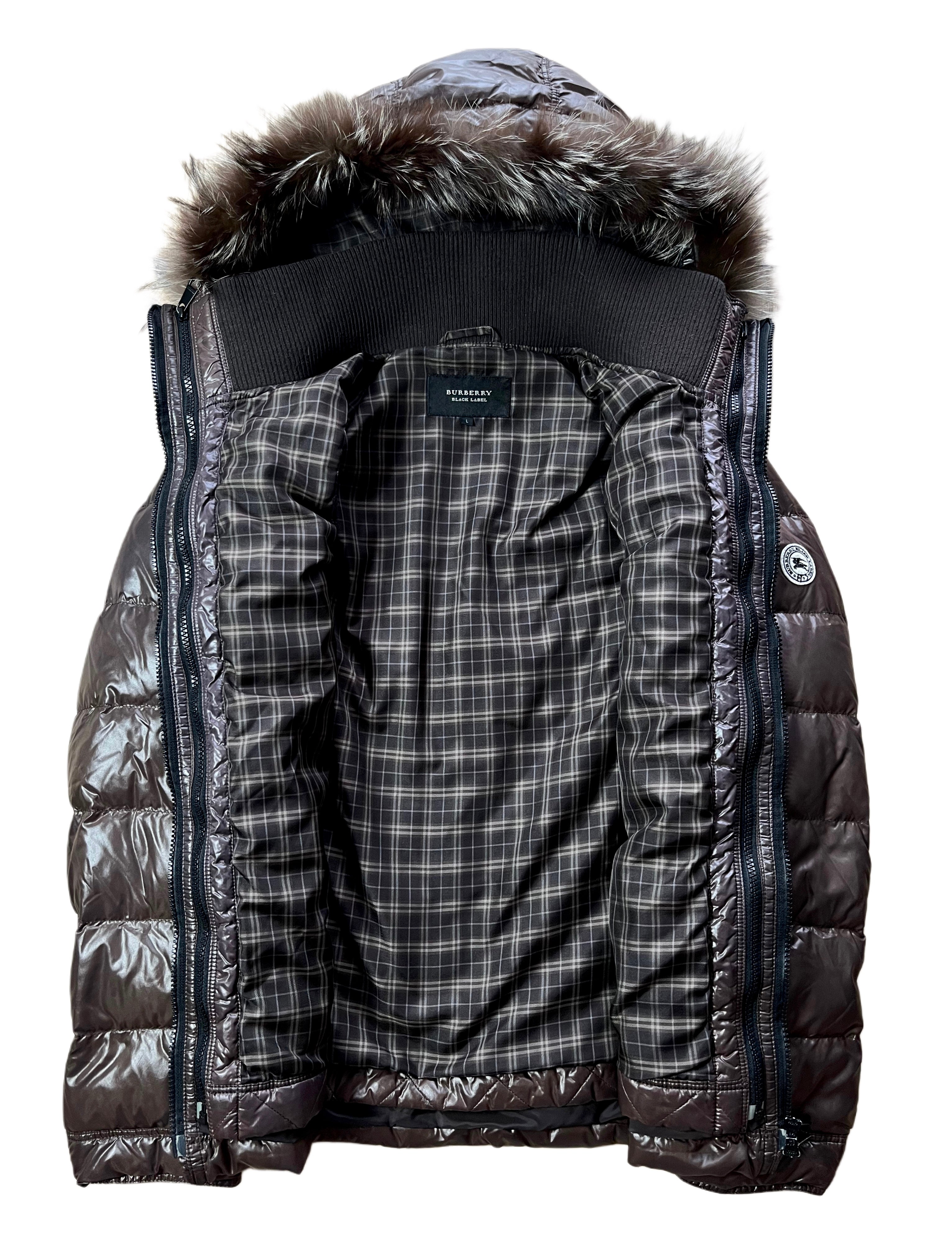 00’s BURBERRY made in Japan 2 in 1 down jacket (M/L) - brown