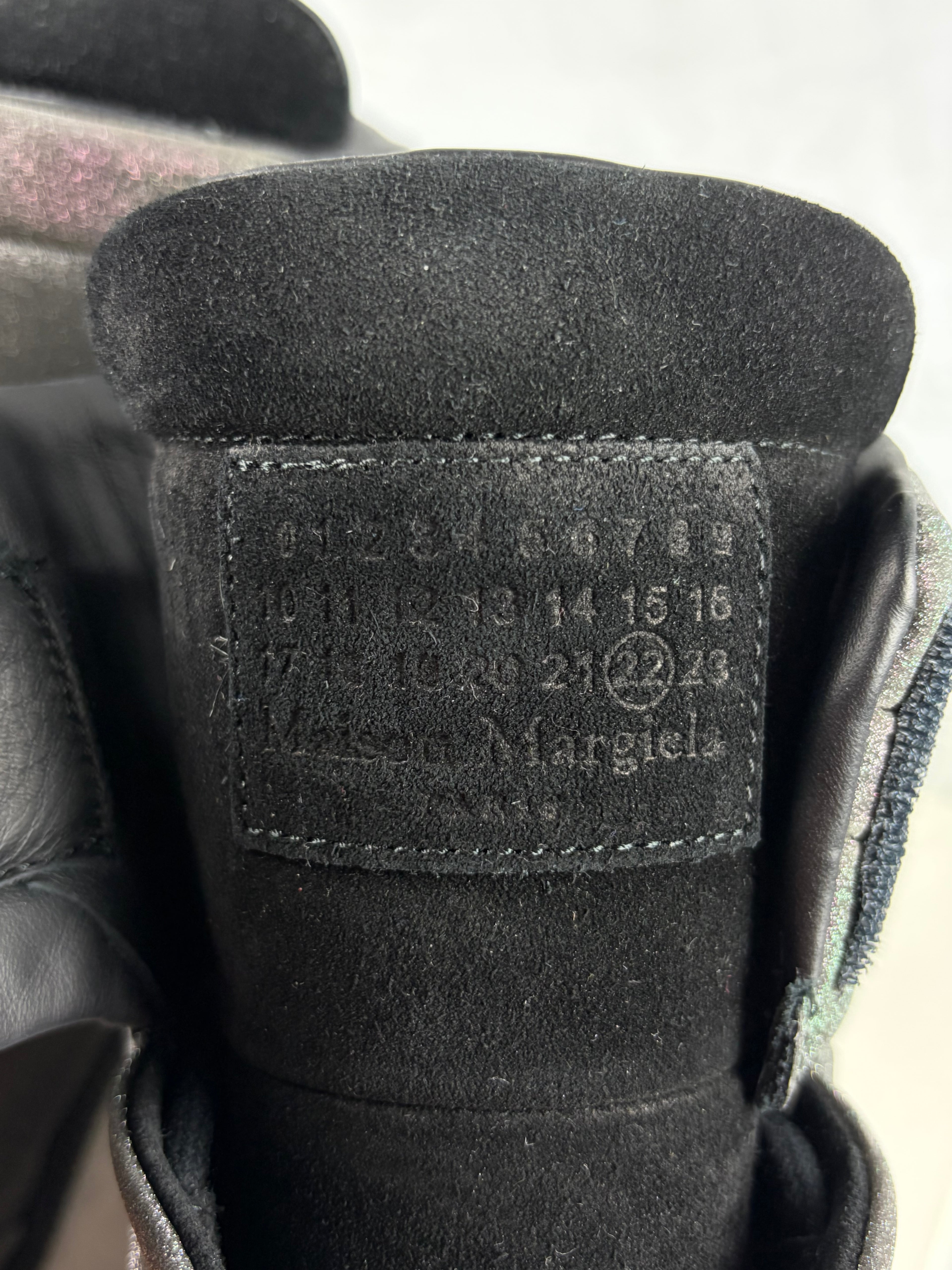 Maison Margiela Future ‘Grey Glitter’ high tops - eu 41 / us 8 - DEADSTOCK